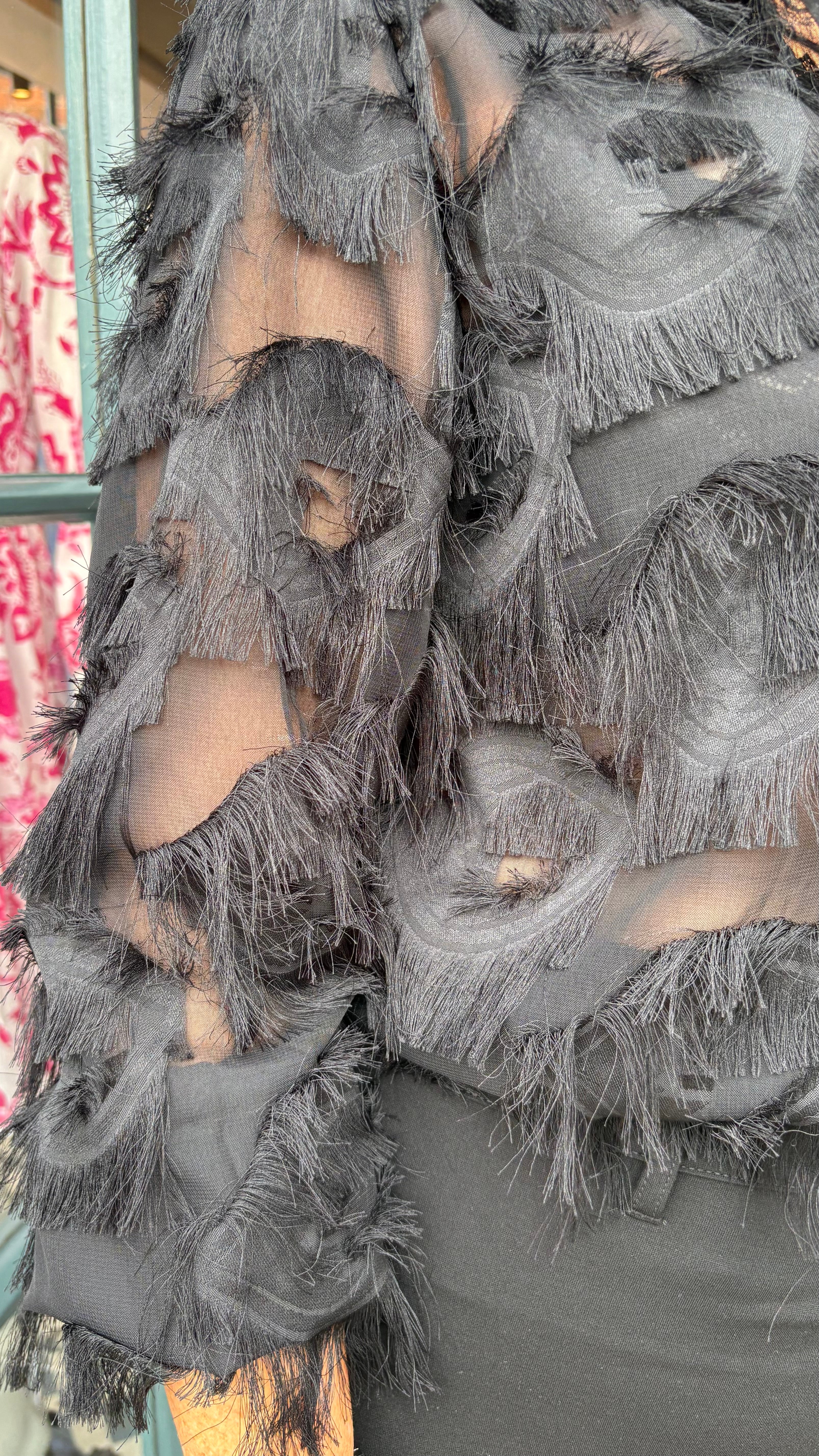 Fringed Shirt - Black