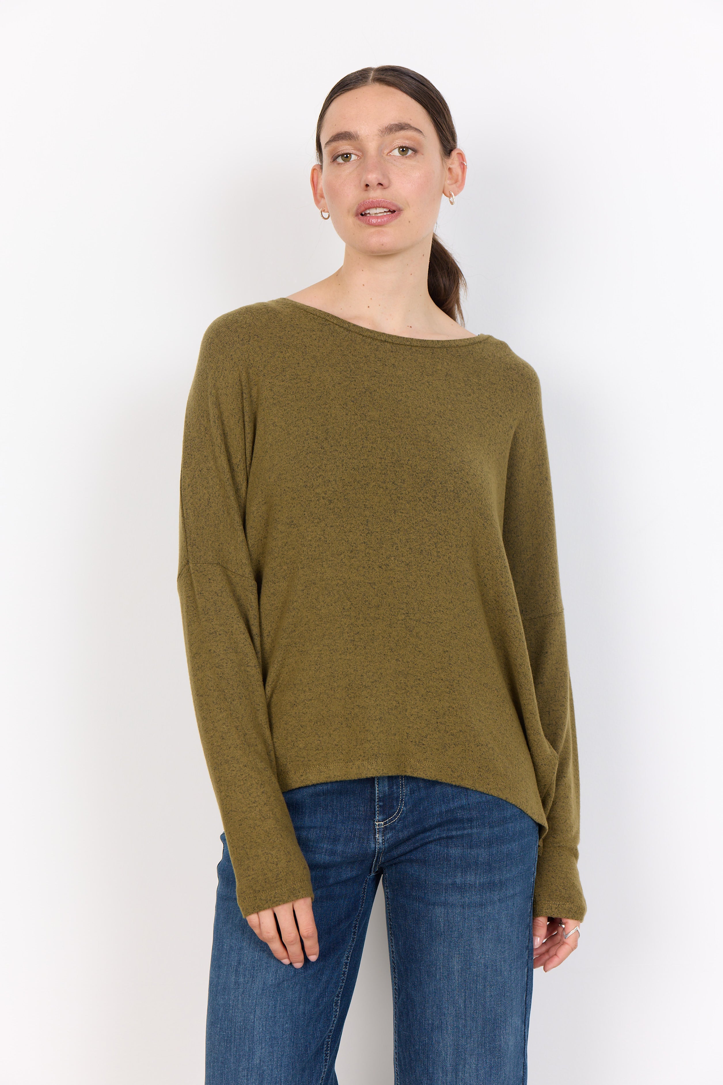 Biara Long Sleeved Top - Olive