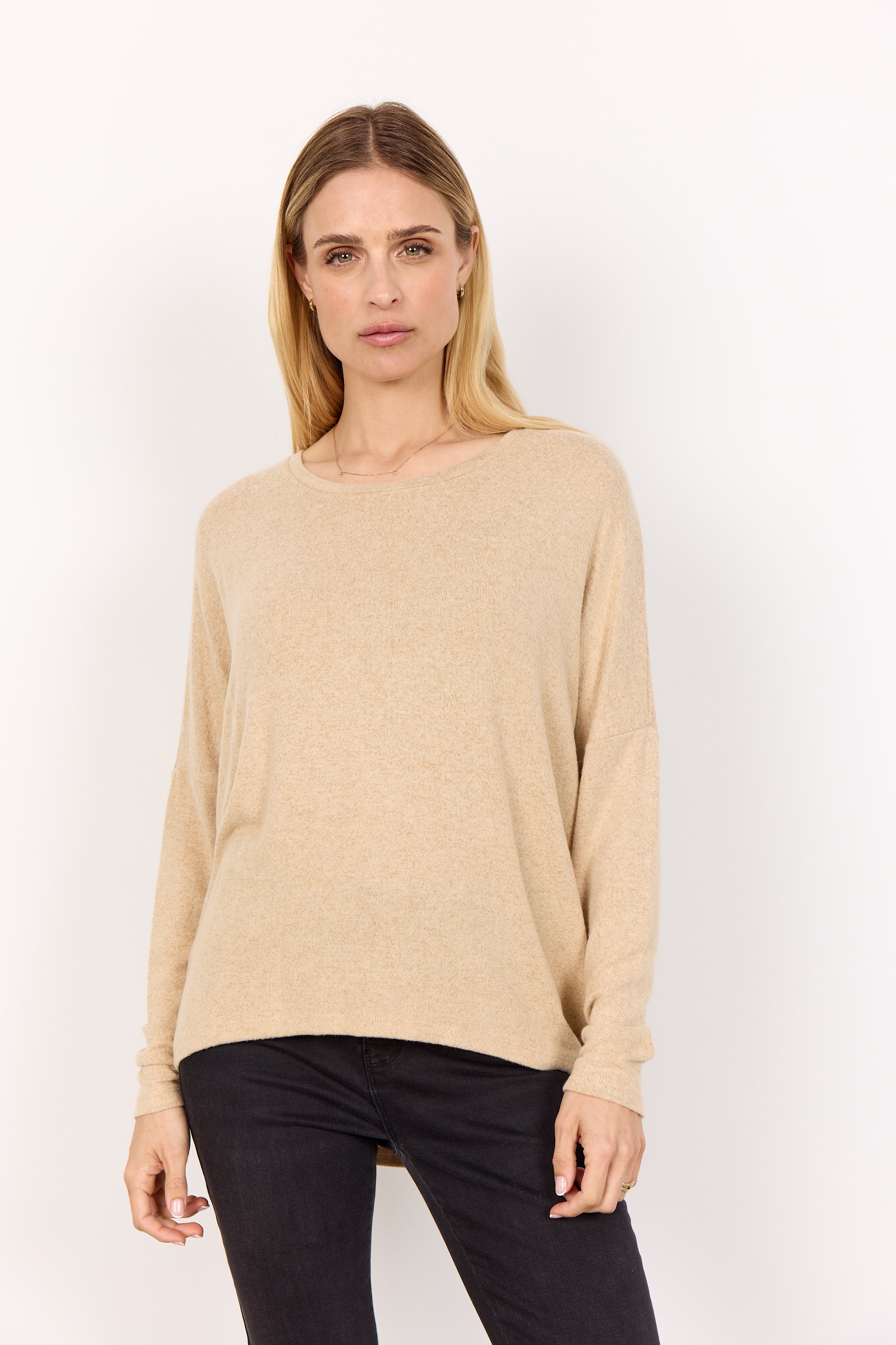 Biara Long Sleeved Jumper - Sand