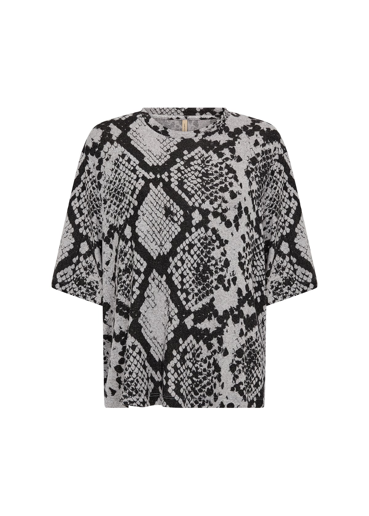 Biara Snakeskin T-Shirt - Grey Mix