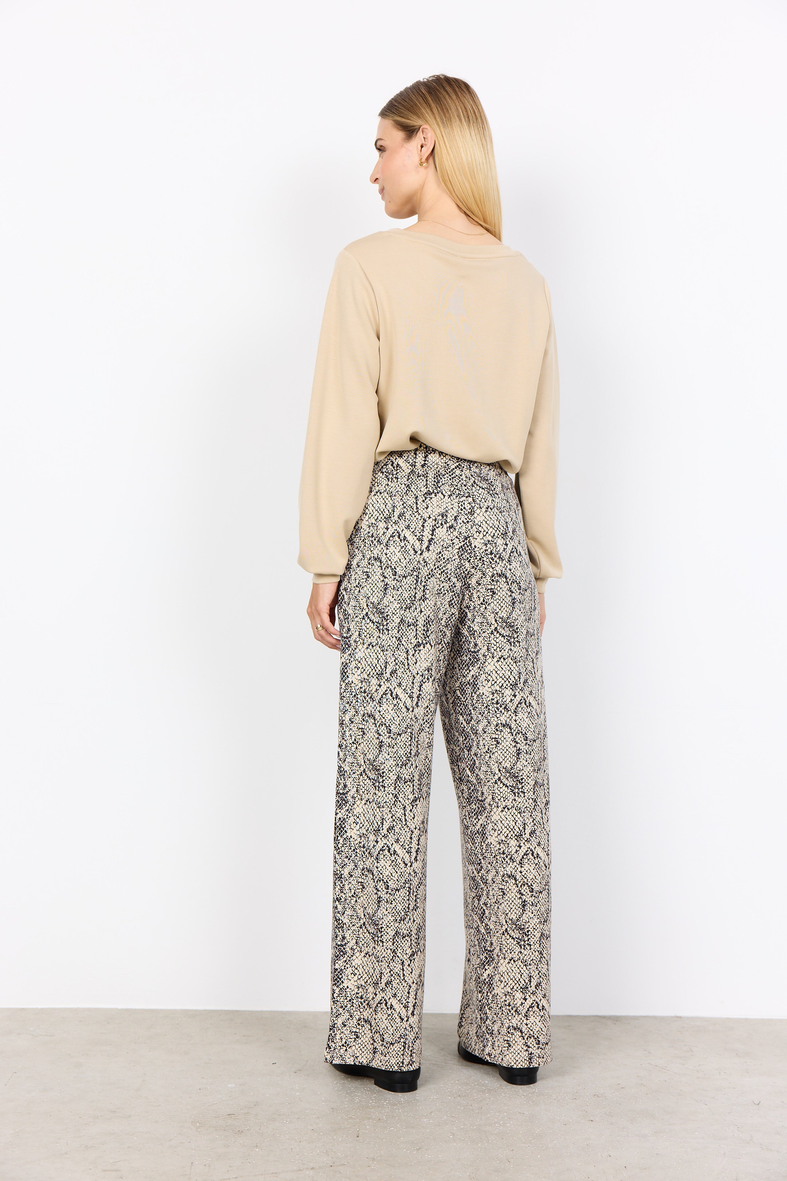 Violet Snakeskin Jogger - Cream Mix