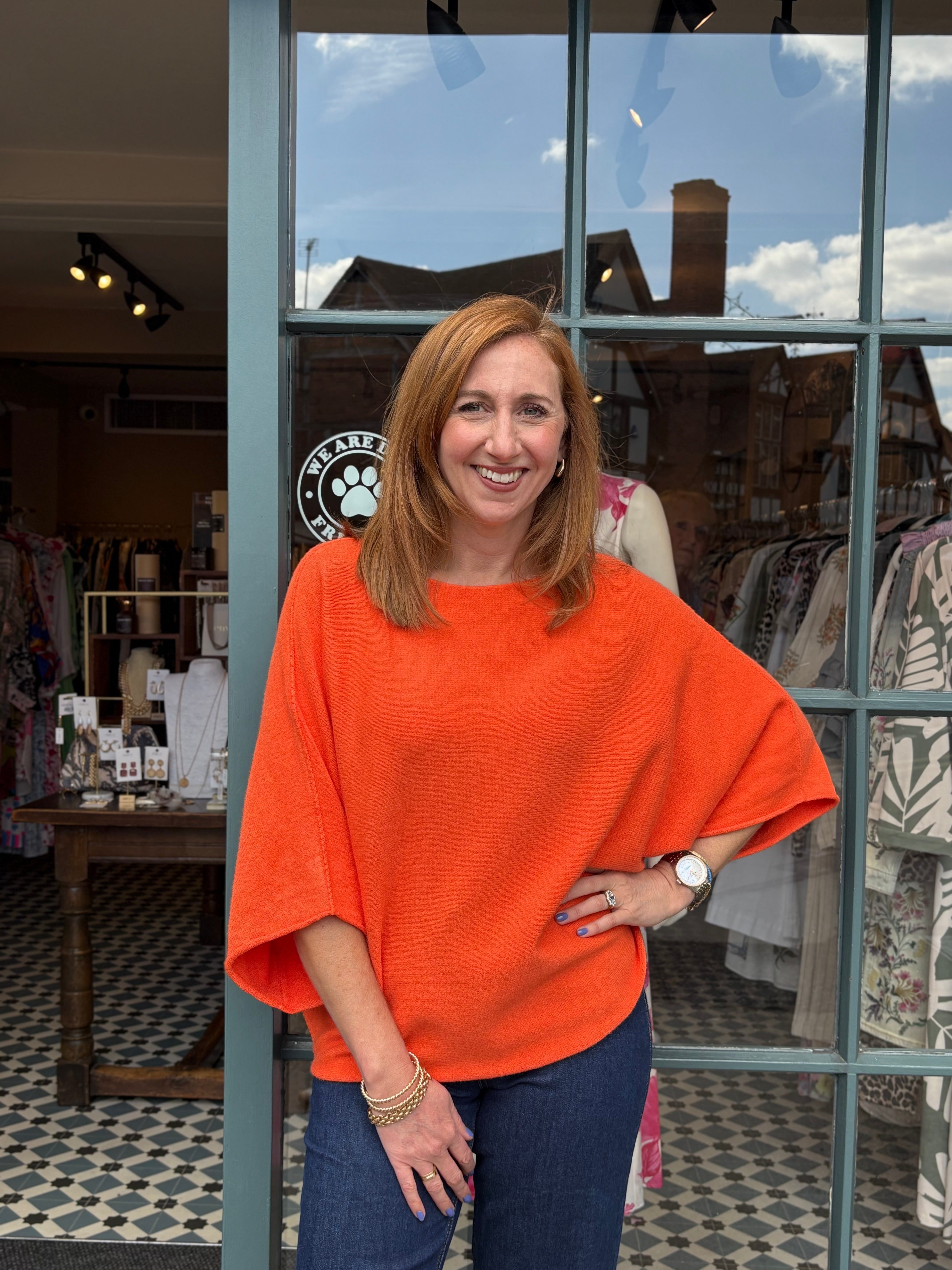 Batwing Jumper - Orange