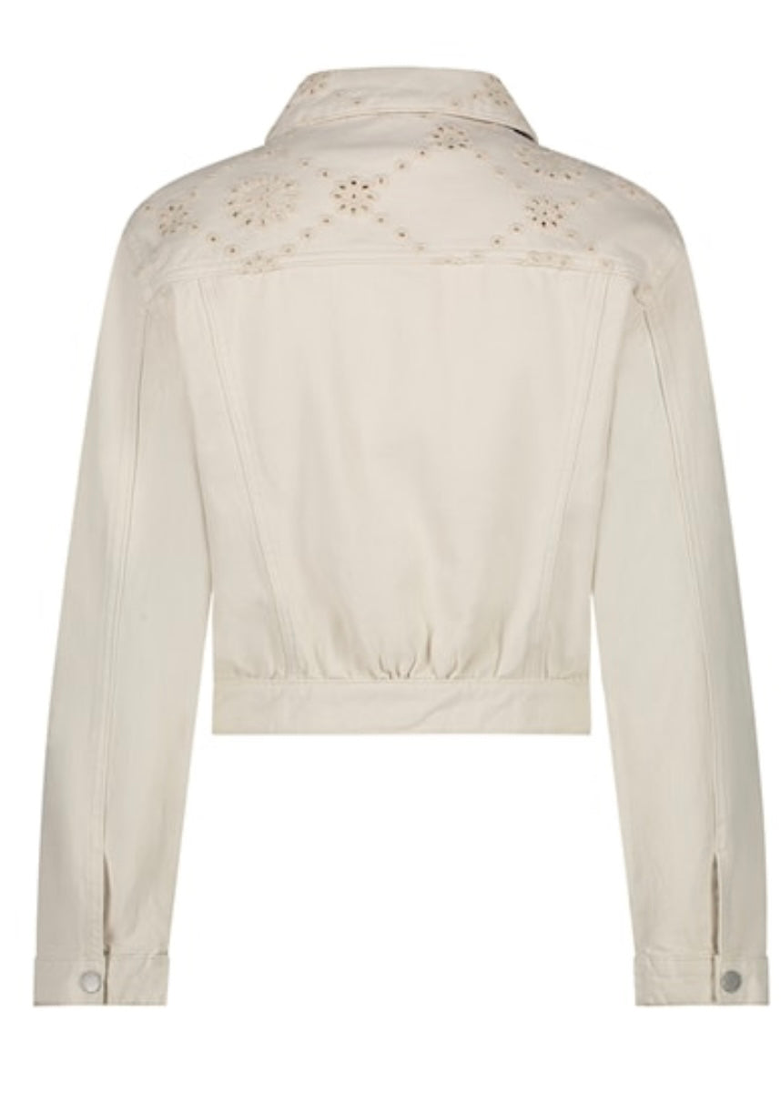 Shelly Broderie Jacket - Stone