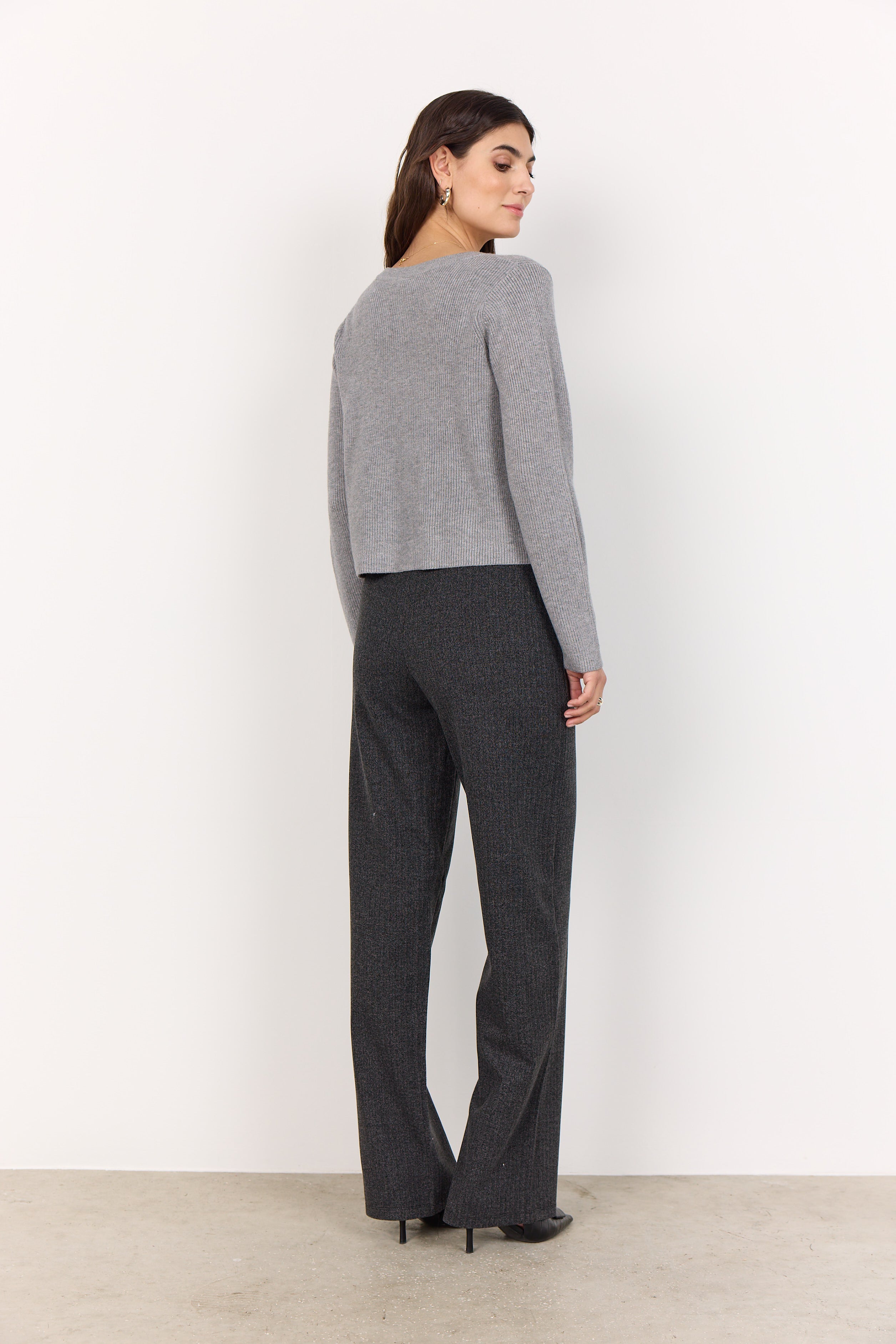 Kanita Bow Cardigan - Grey