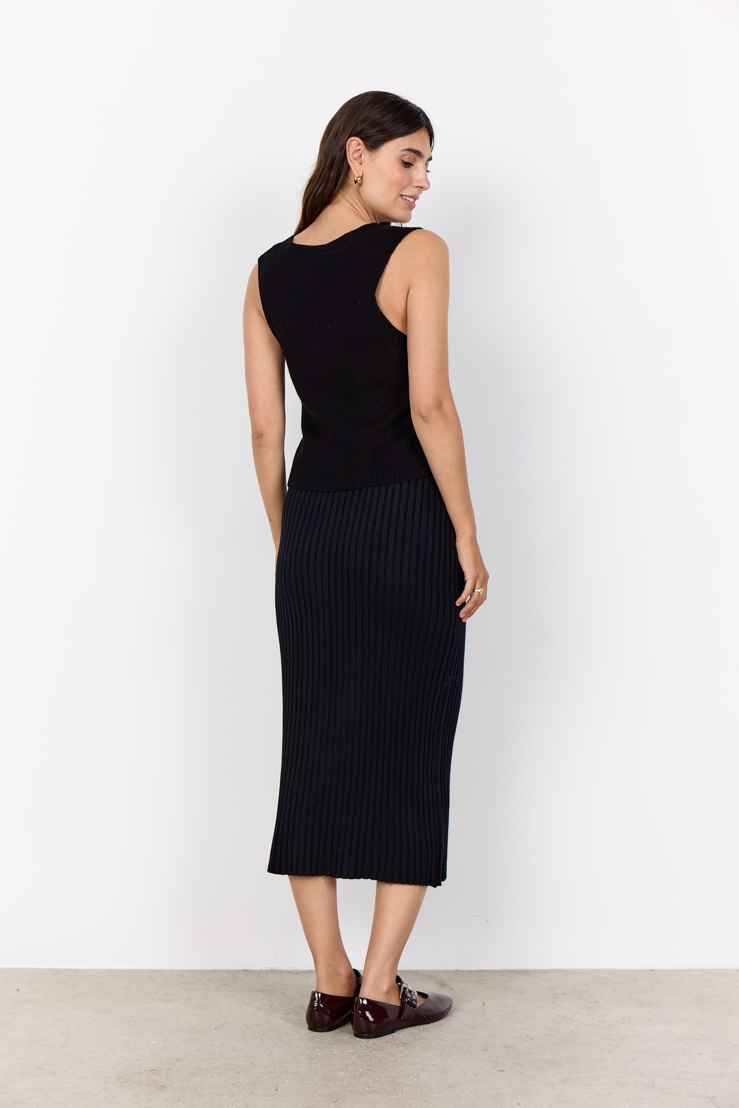 Kanita Knit Waistcoat - Black