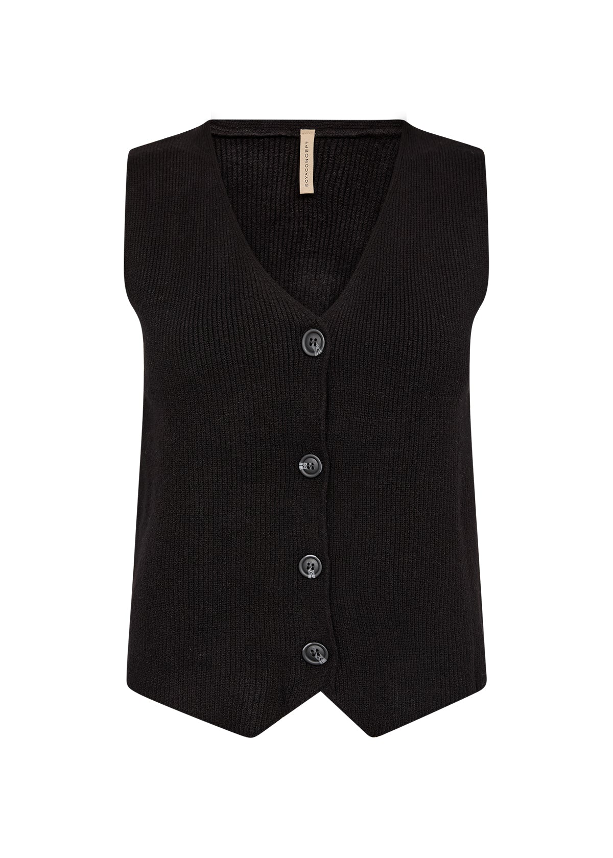Kanita Knit Waistcoat - Black
