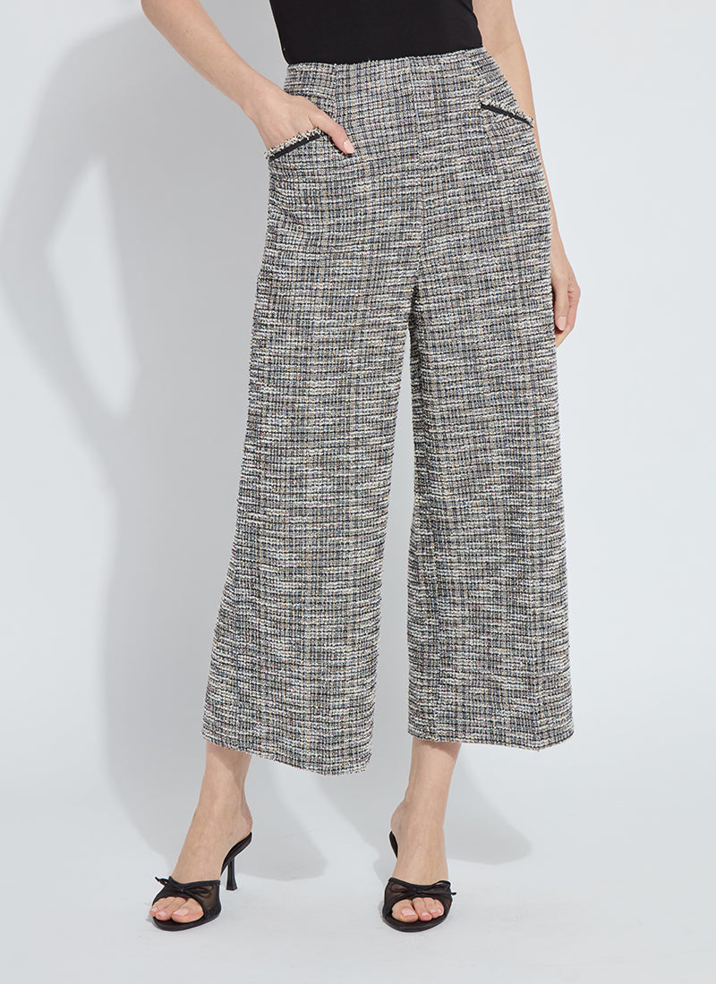 Charlotte Tweed Cropped Trousers - Multi