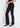 Elysse Sequin Side Stripe Trousers - Black