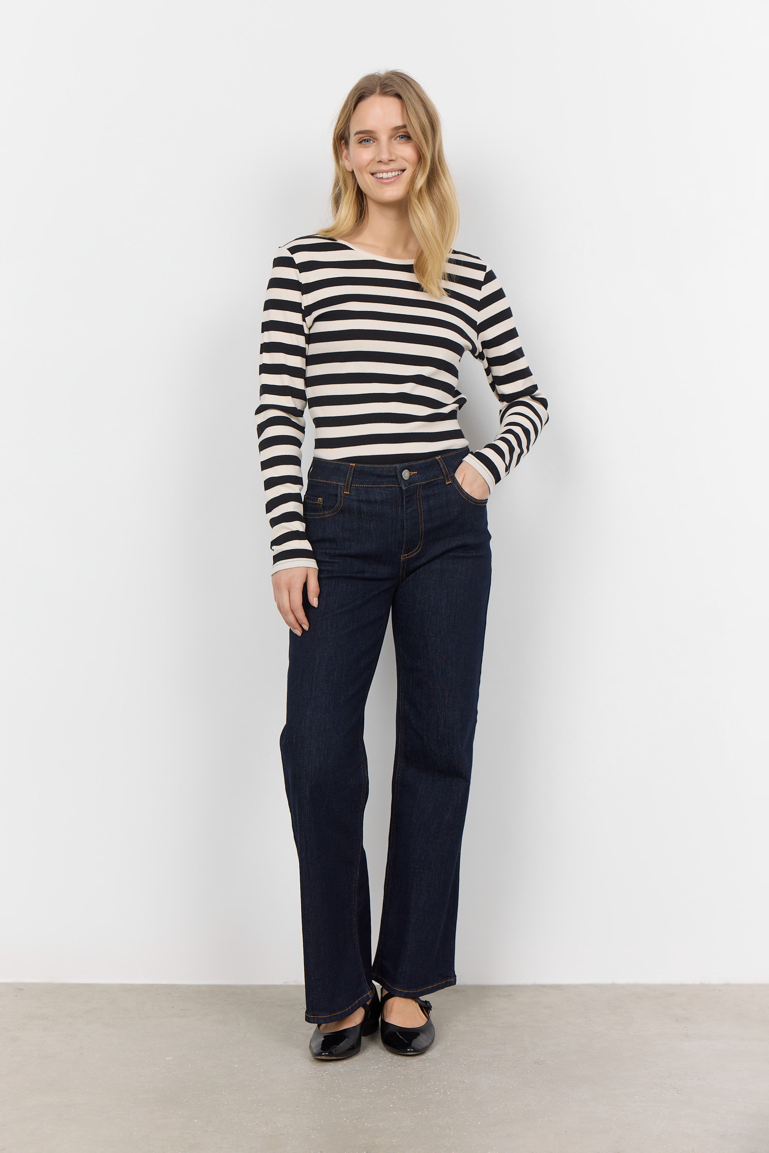 Kimberley Wide Leg Jeans - Raw Blue