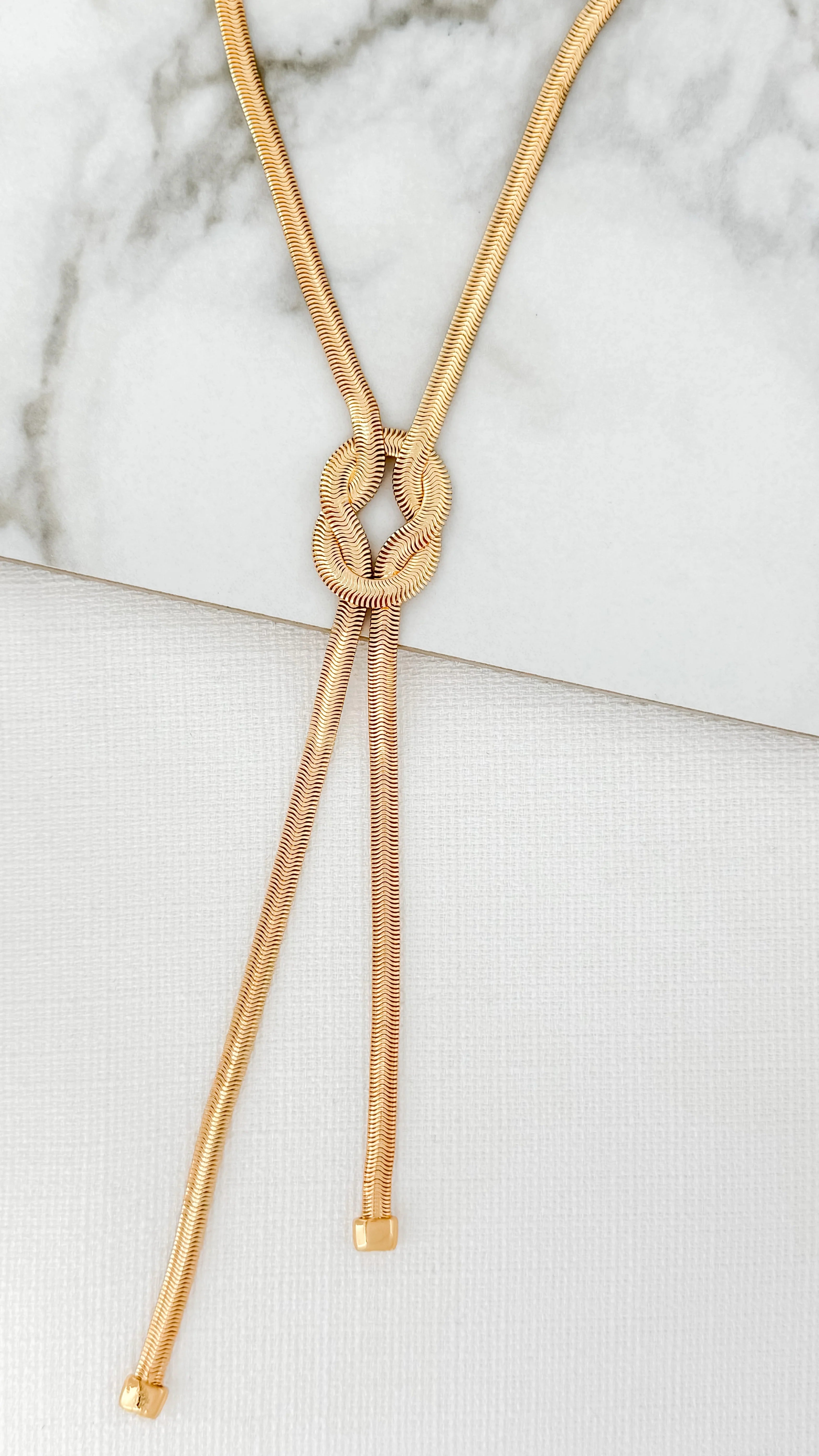 Knot Necklace - Gold