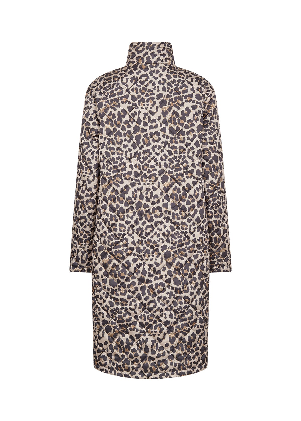 Sedine Longline Puffer Jacket - Animal Print