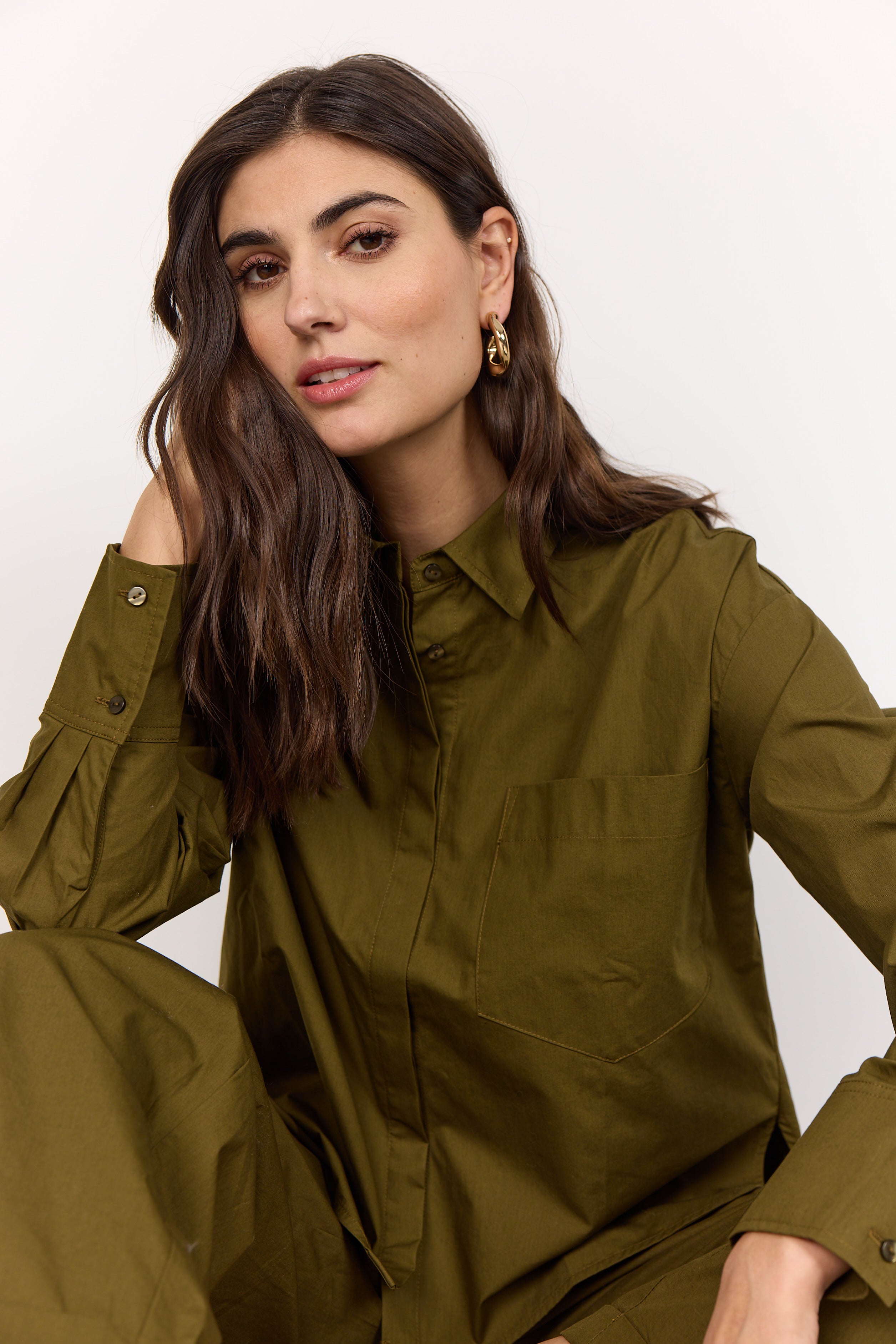 Rachelle Shirt - Dark Olive