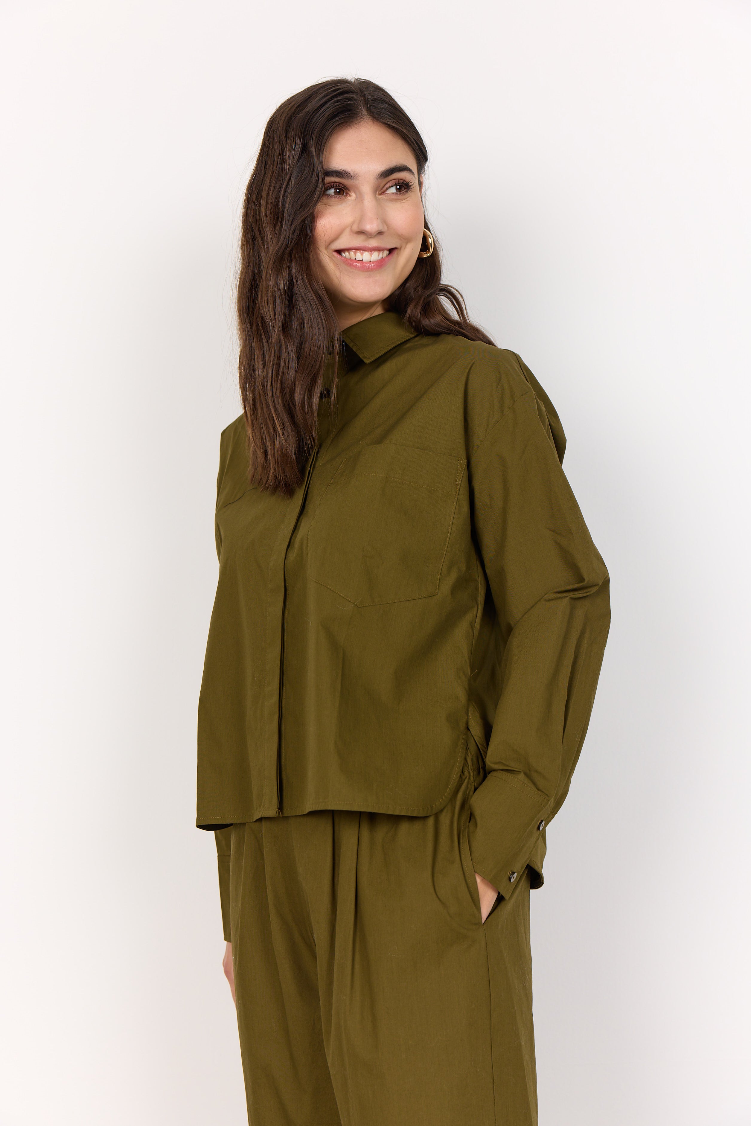 Rachelle Shirt - Dark Olive