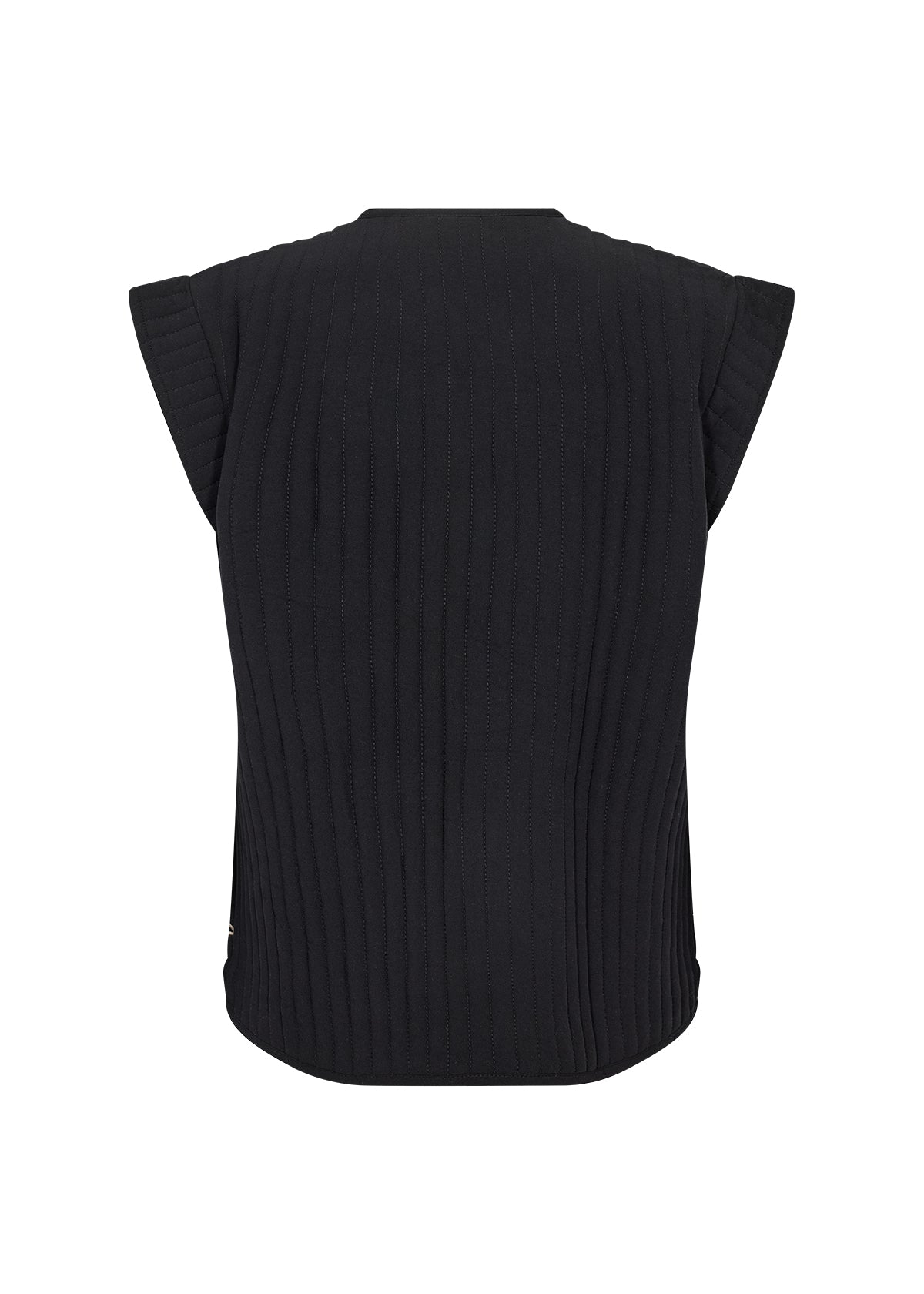Verna Stitch Waistcoat - Black