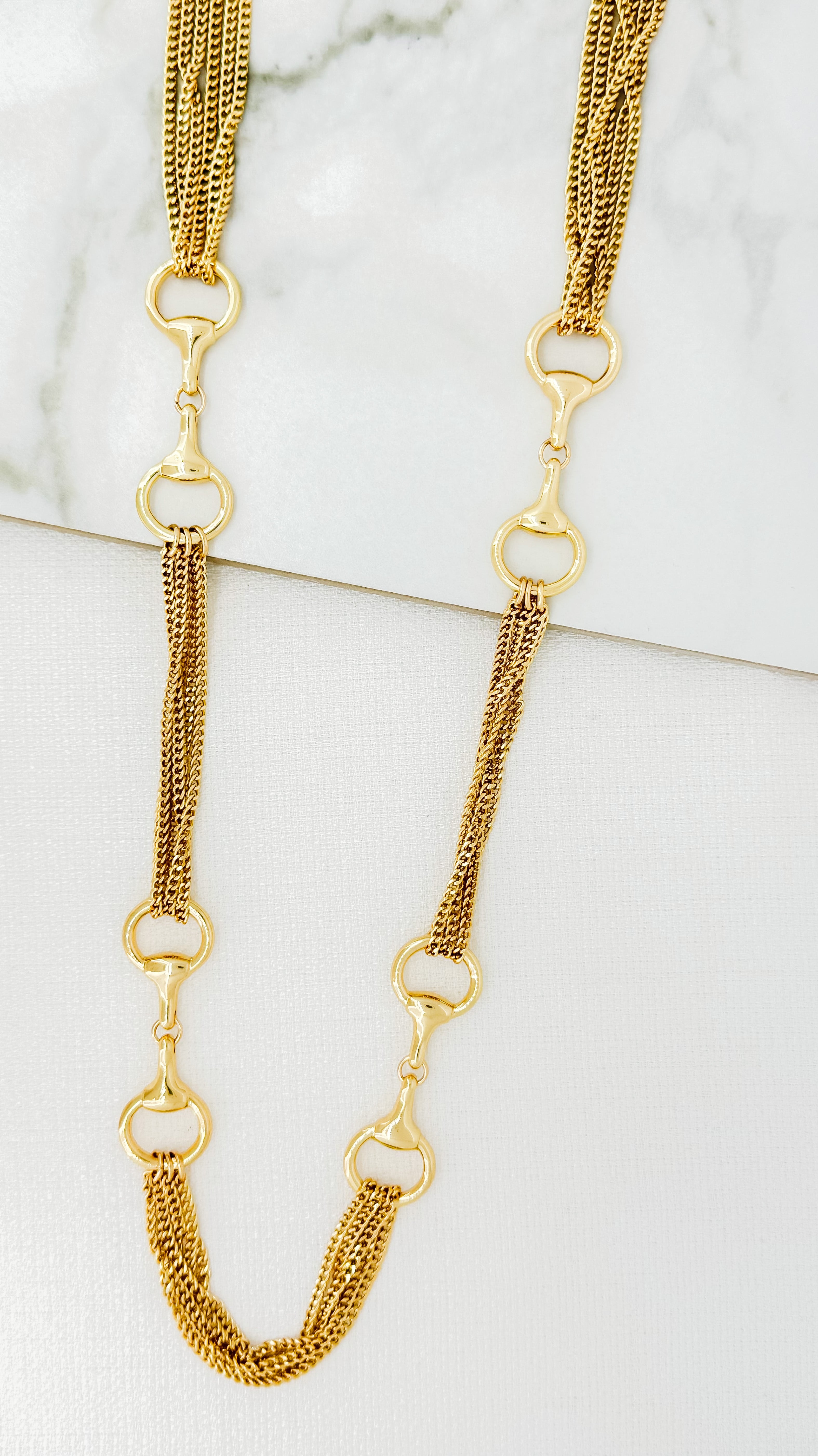Long Chain Necklace - Gold