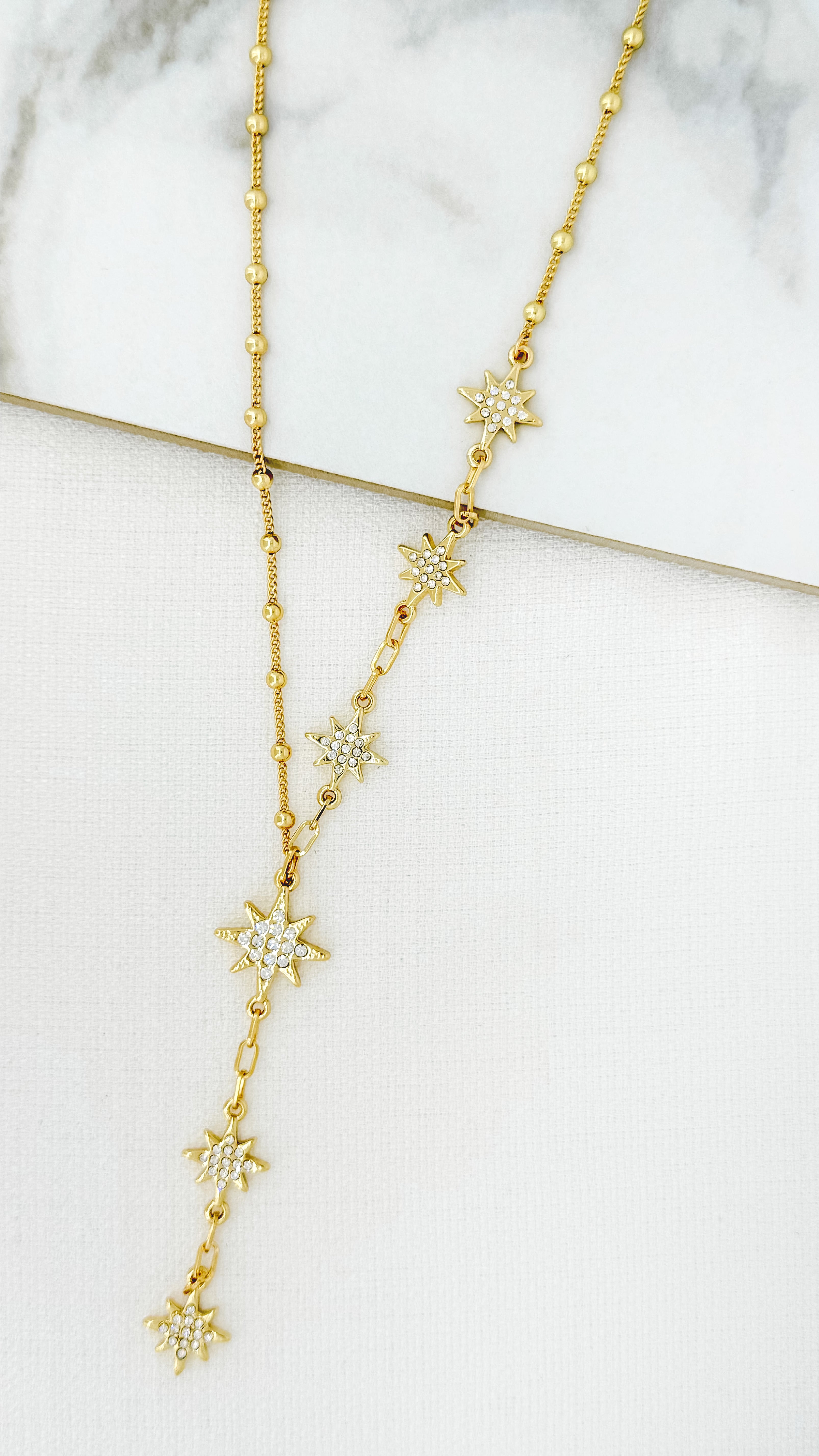 Short Star Necklace - Gold