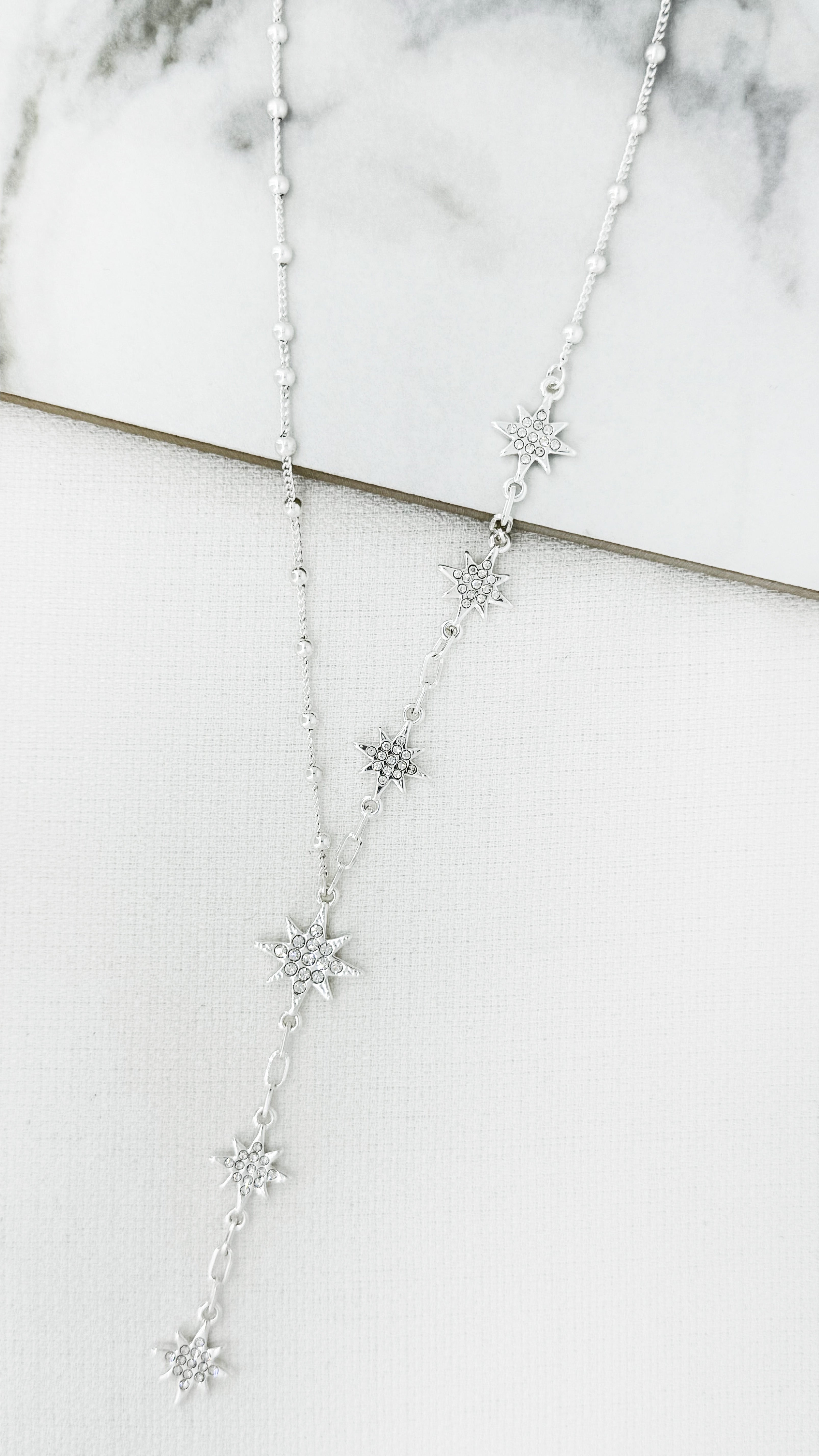Short Star necklace - Silver