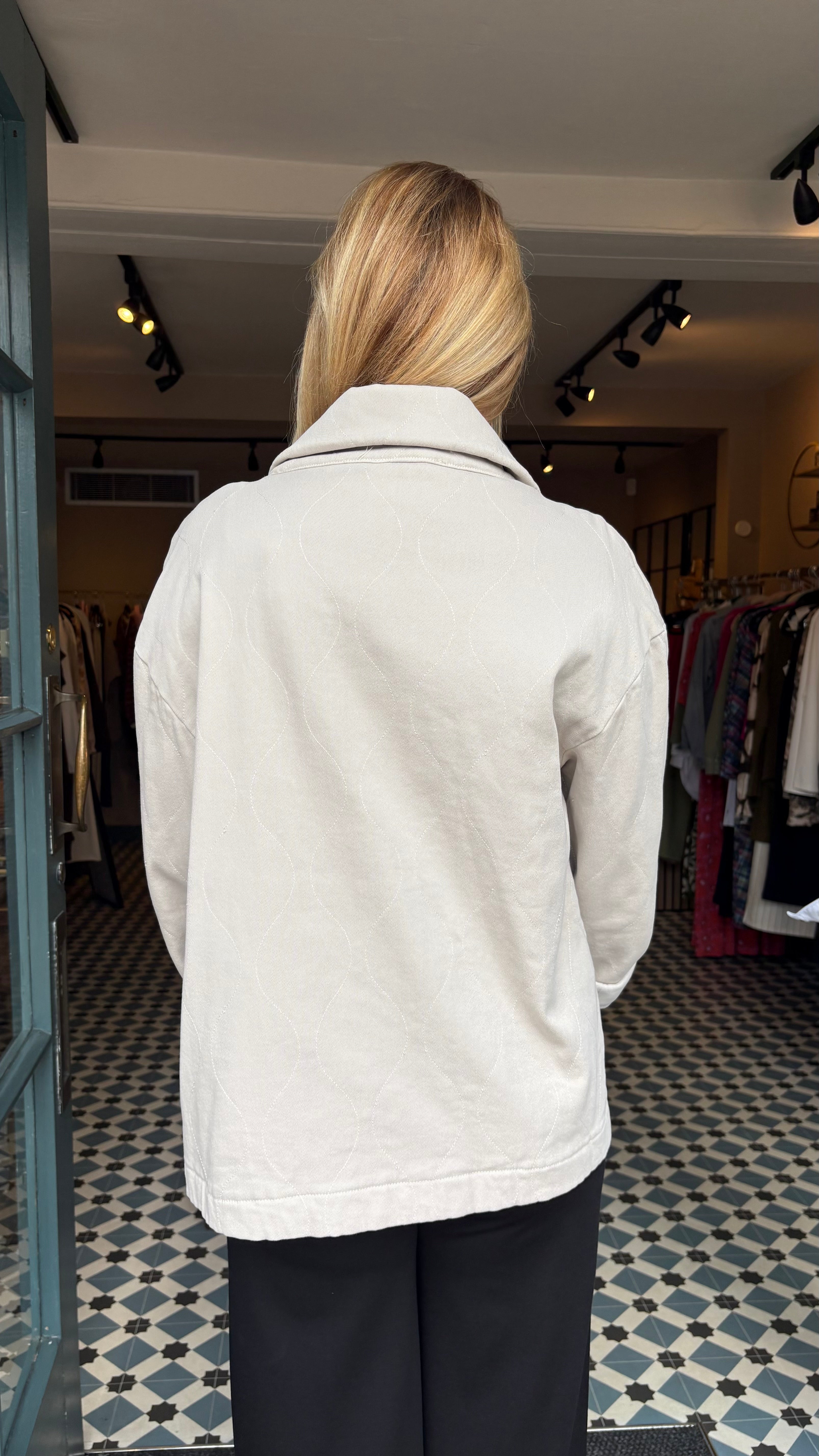 Quilted jacket - Beige