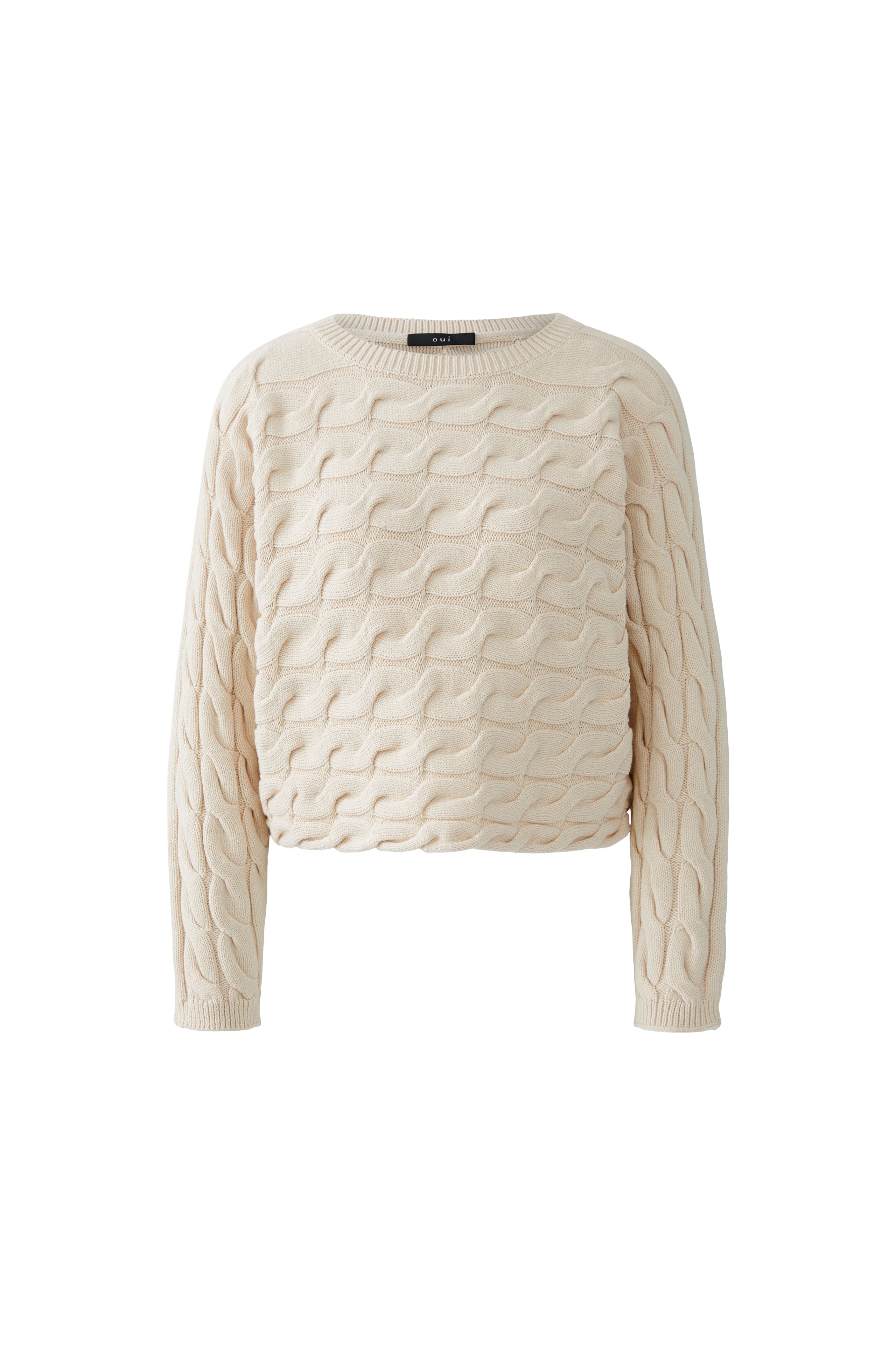 Sirah Cable Knit Jumper - Off White