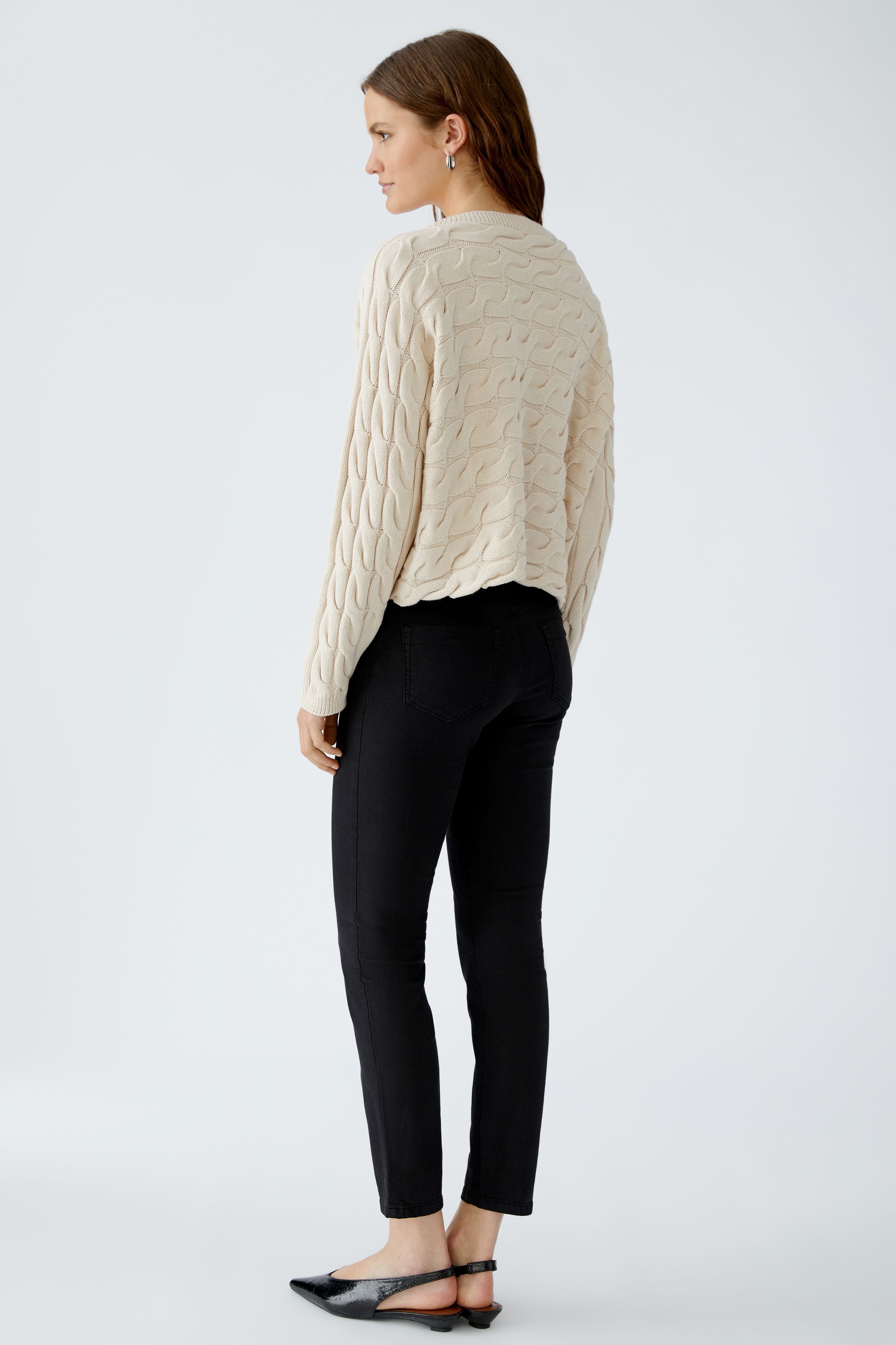Sirah Cable Knit Jumper - Off White