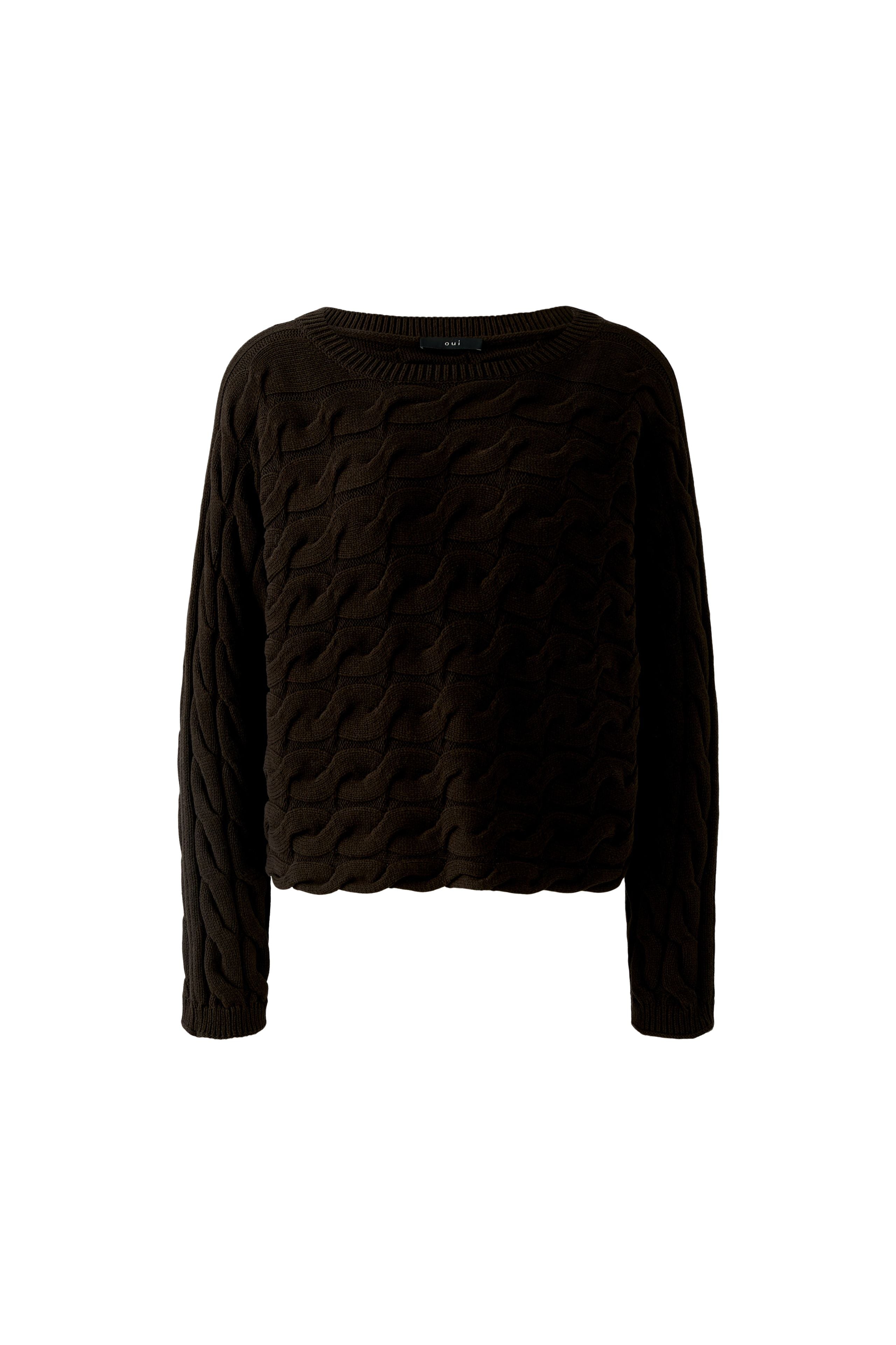 Sirah Cable Knit Jumper - Chocolate