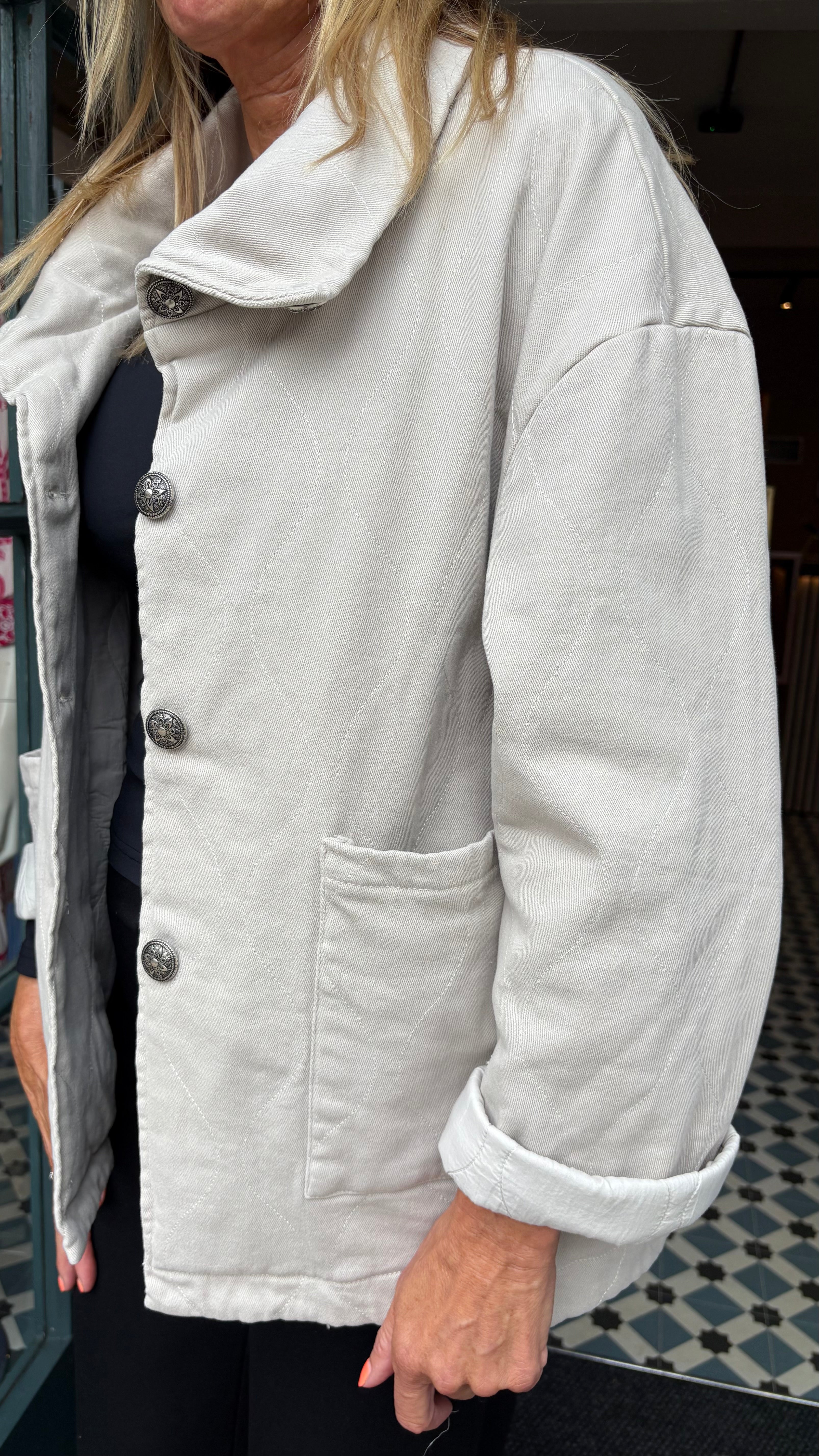Quilted jacket - Beige