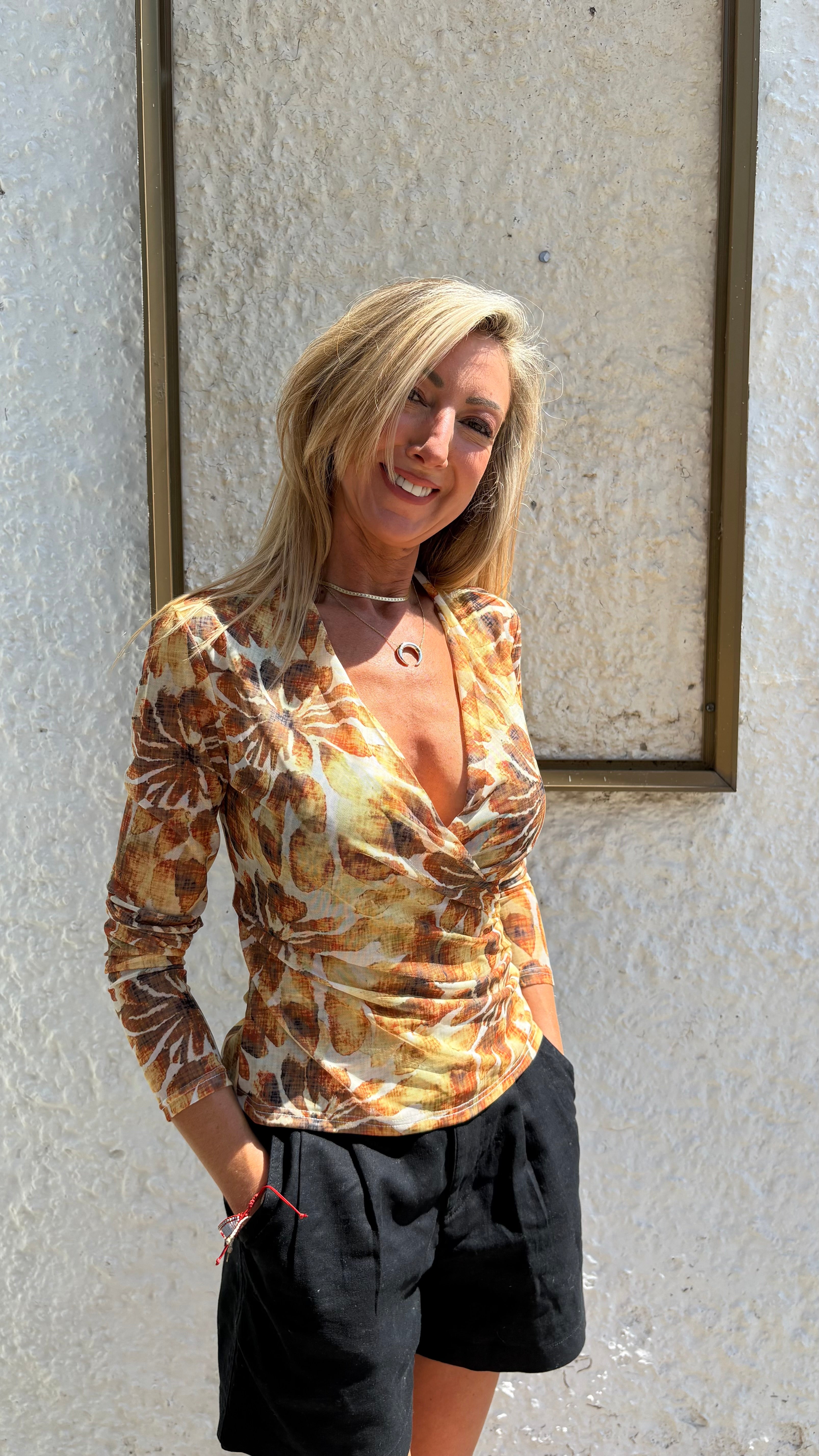 Lindsey Top - Brown