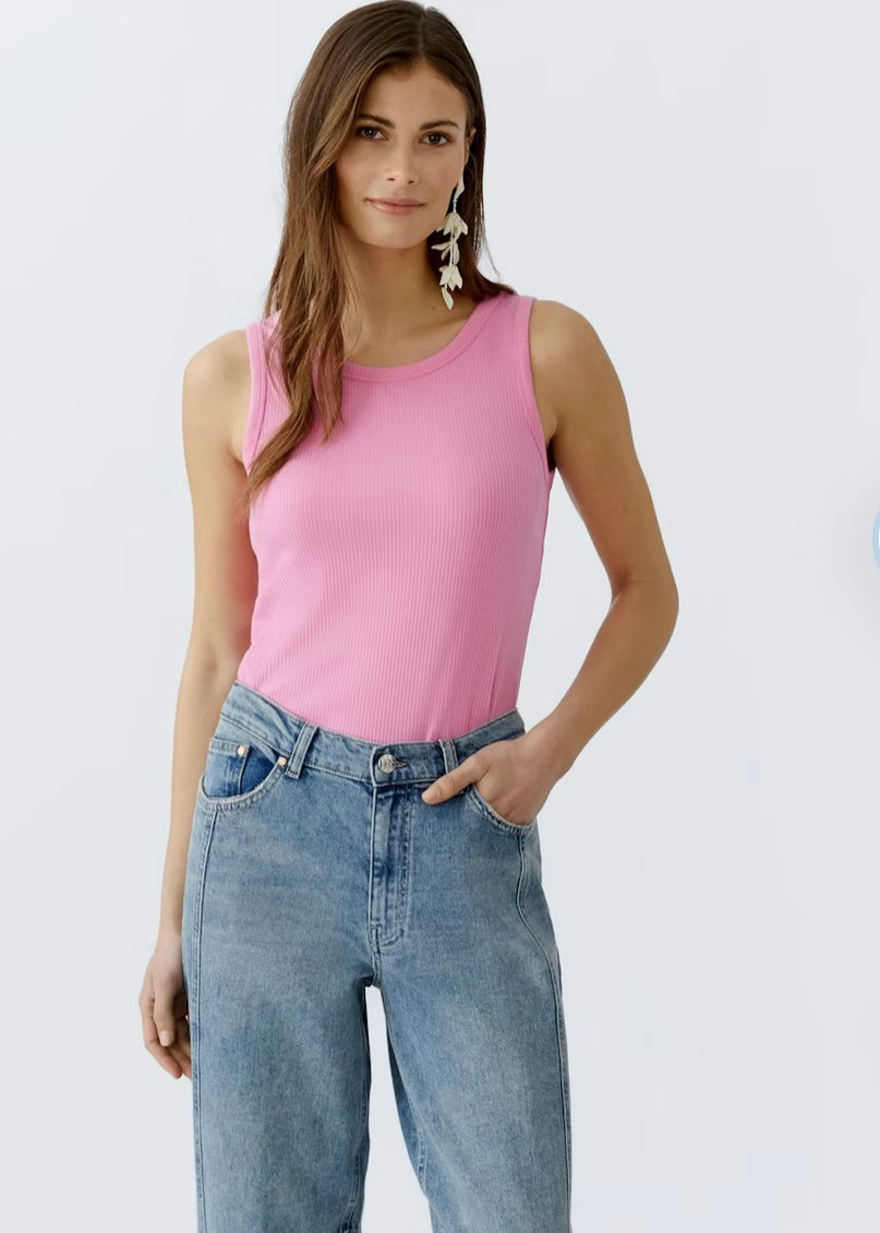 Ribbed Vest - Pink