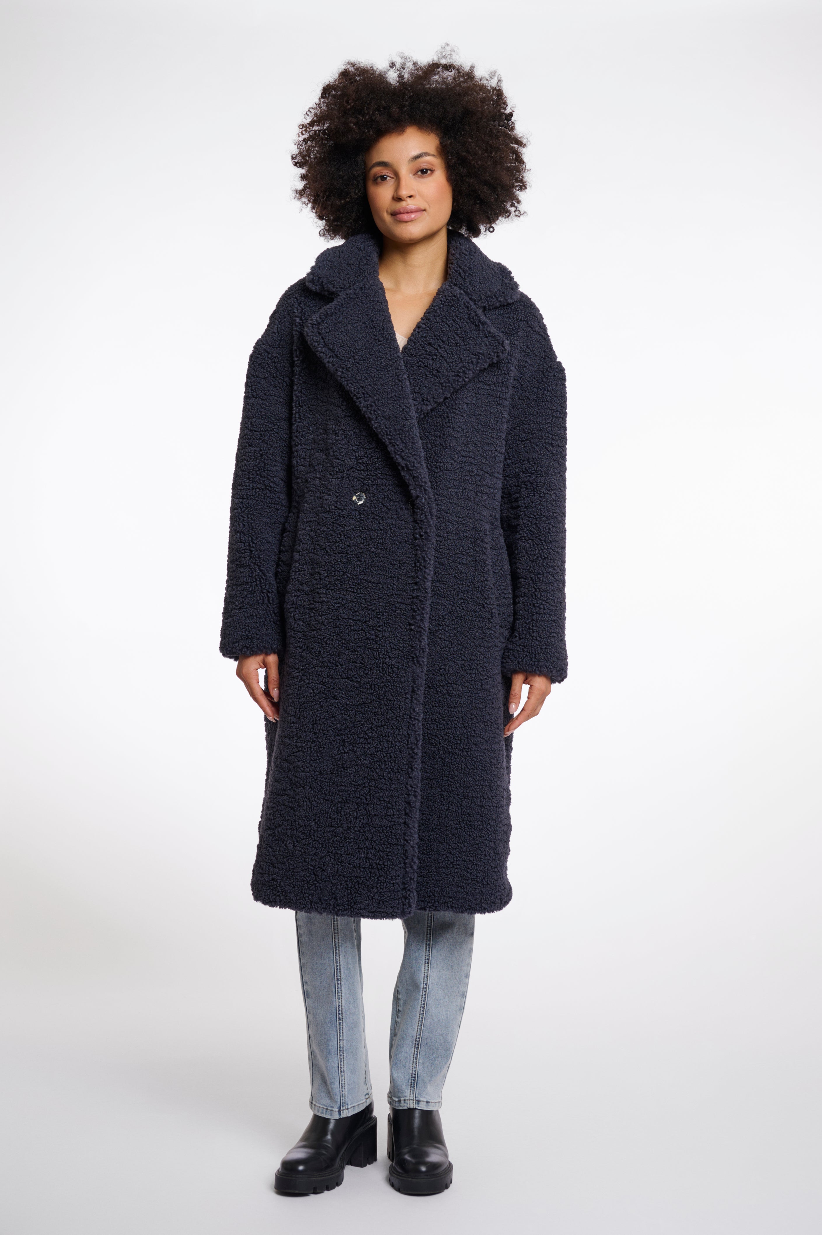 Elicia Teddy Coat - Grey