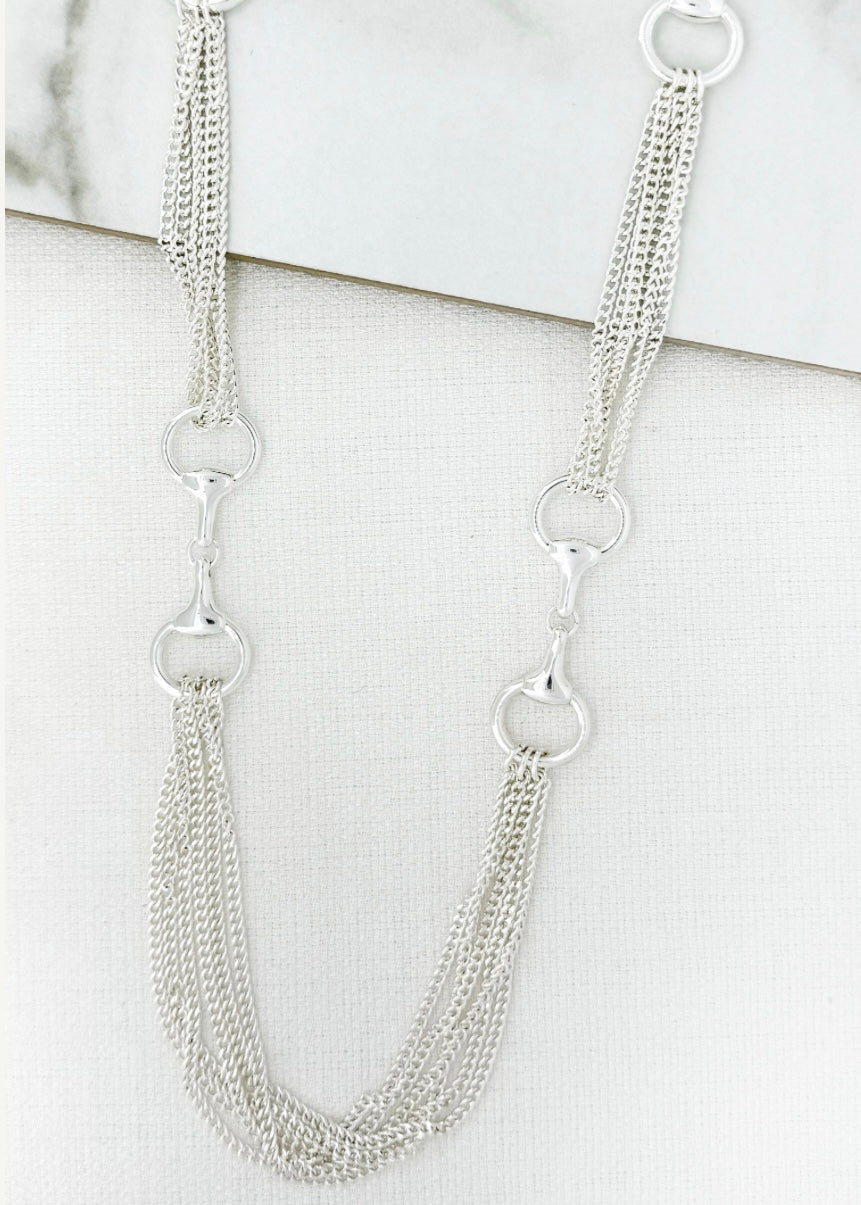 Long Chain Necklace - Silver