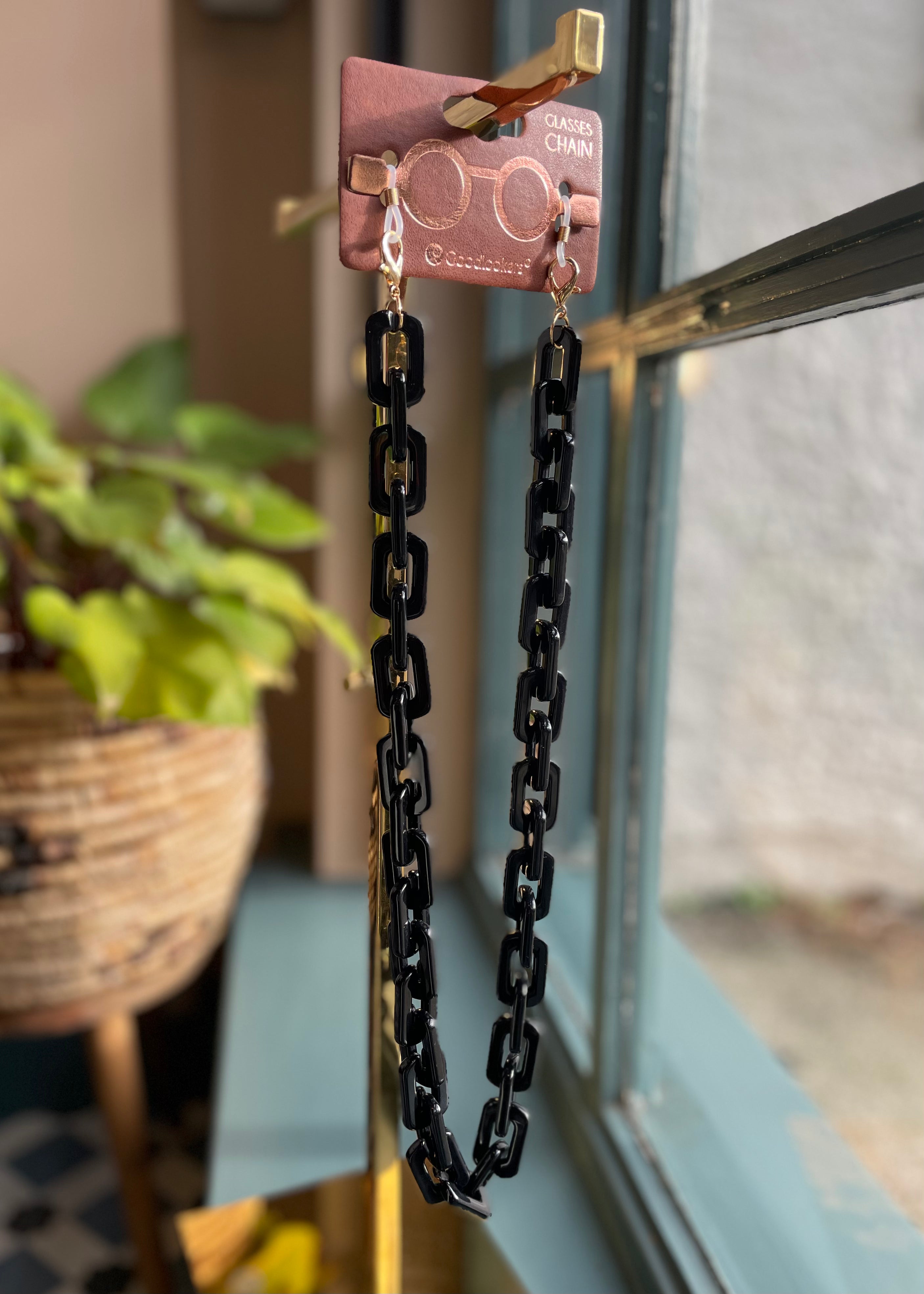 Chunky Glasses Chain - Black
