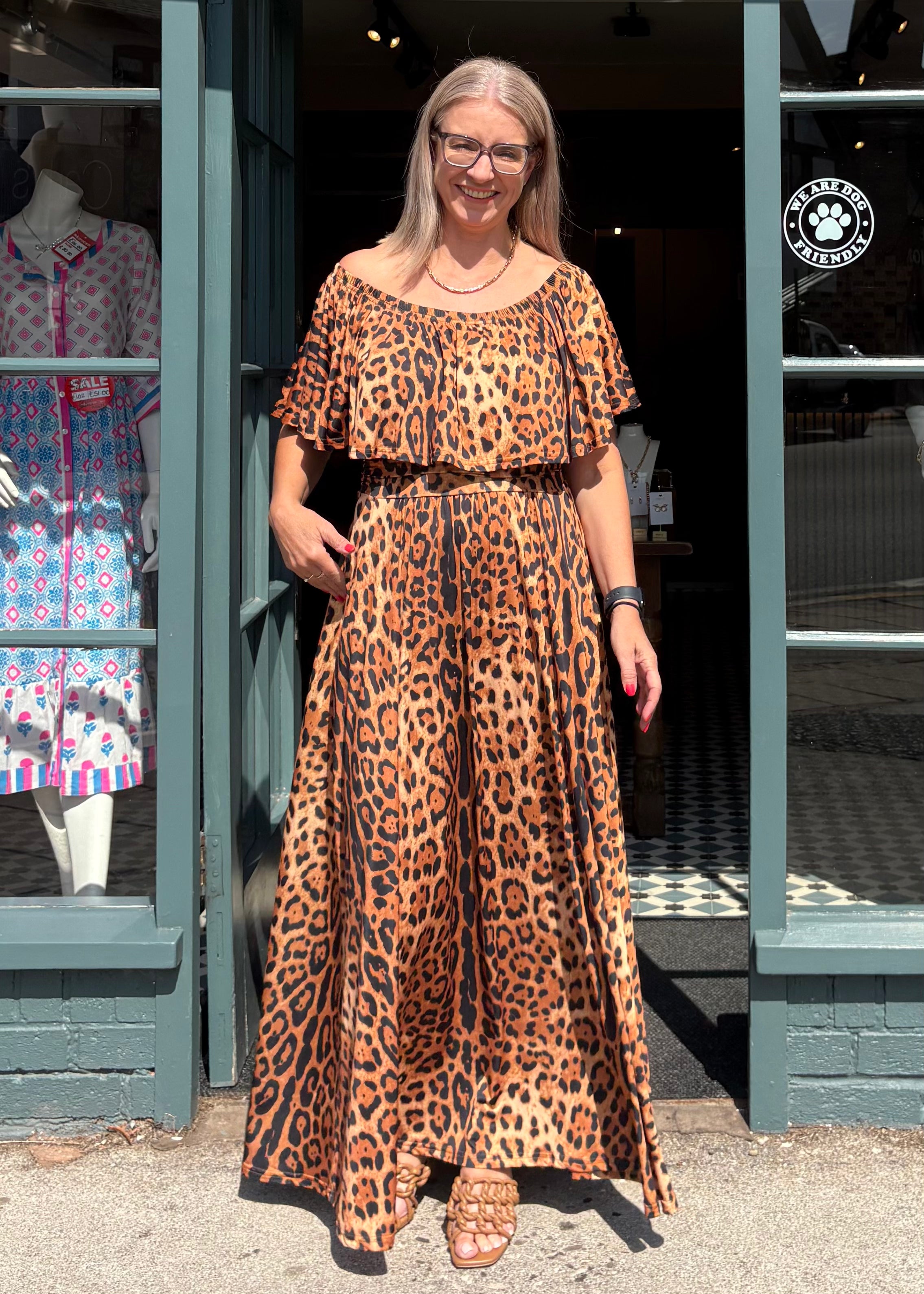 Misty Max Dress - Leopard Print