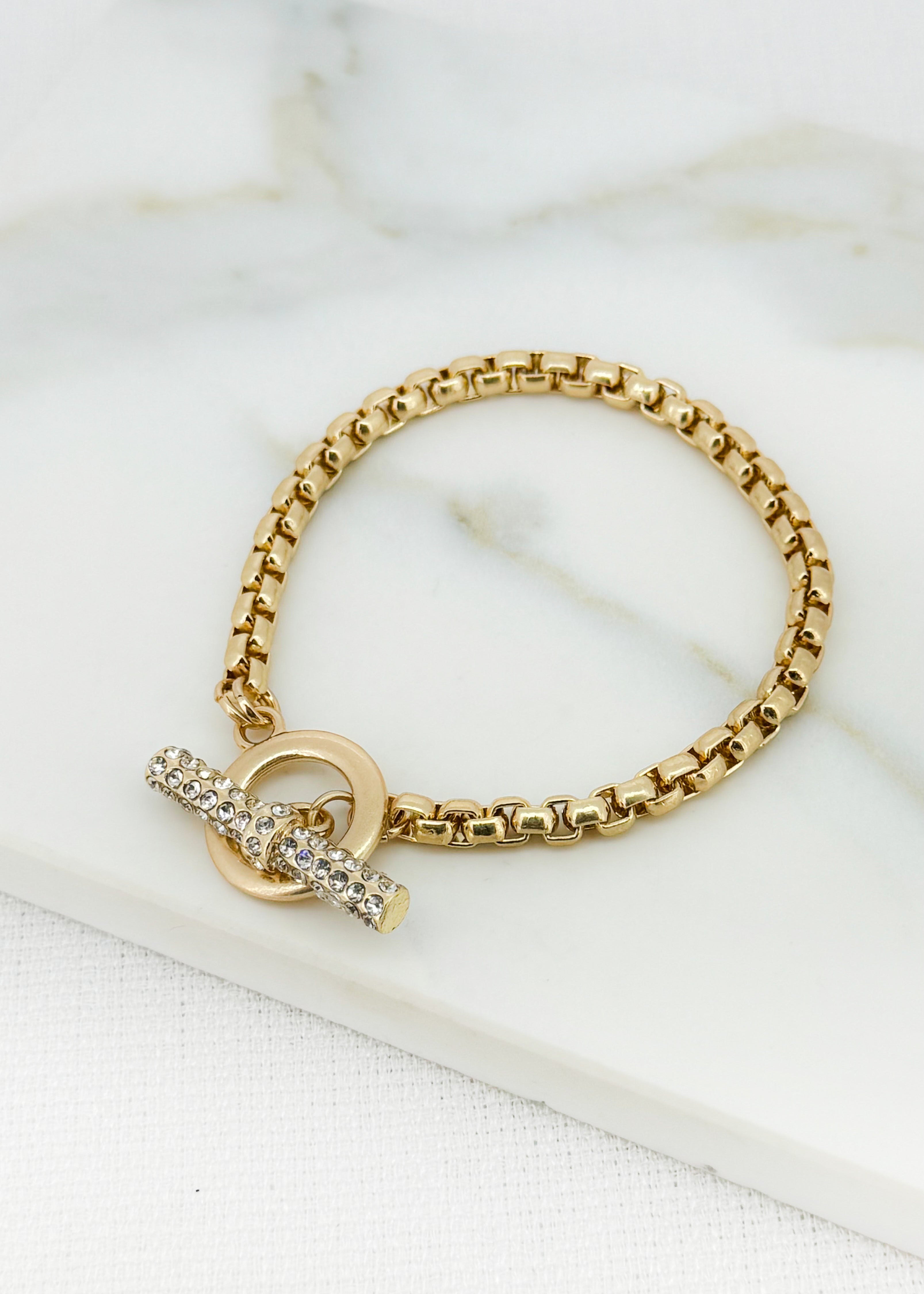 T-bar bracelet - Gold