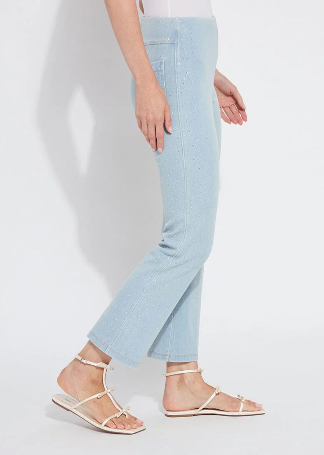 Crystal Baby Boot - Bleached Denim