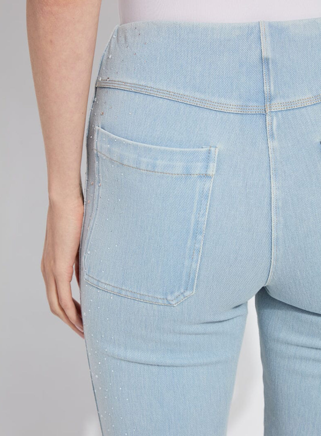 Crystal Baby Boot - Bleached Denim