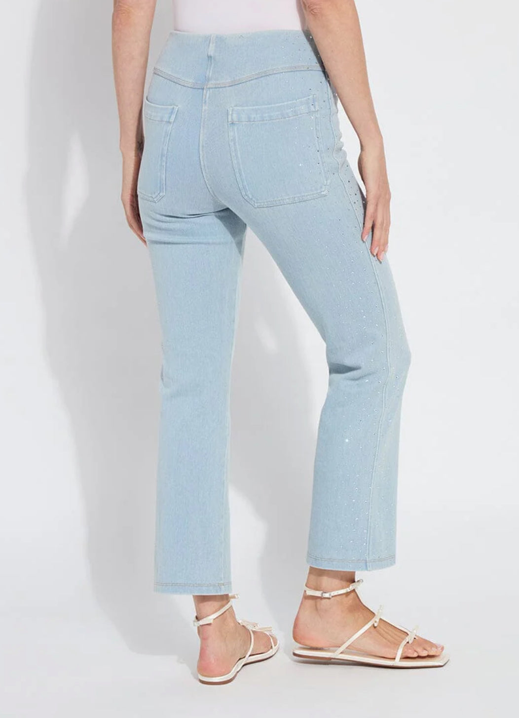 Crystal Baby Boot - Bleached Denim