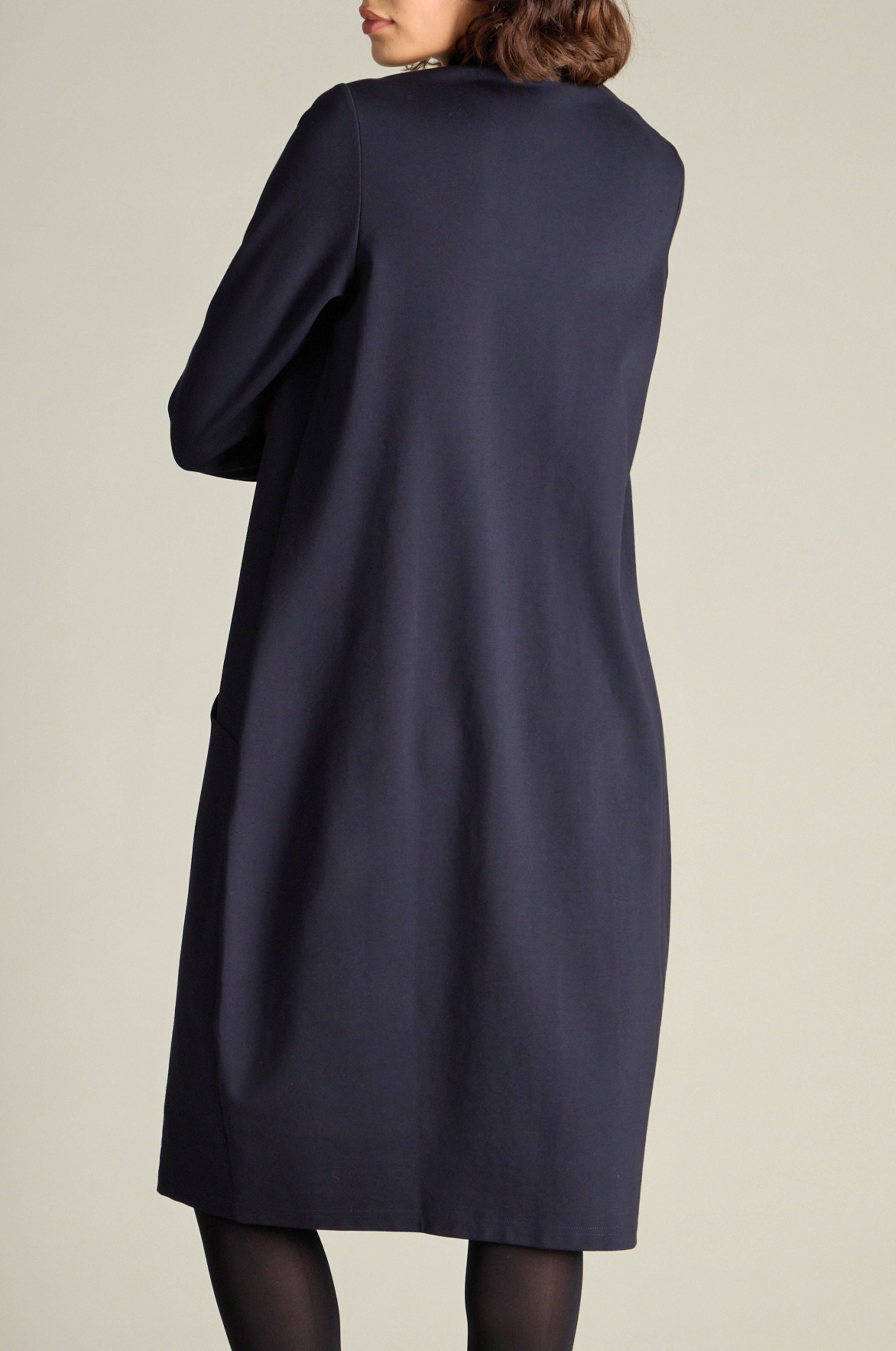 Wave Jersey Dress - Black