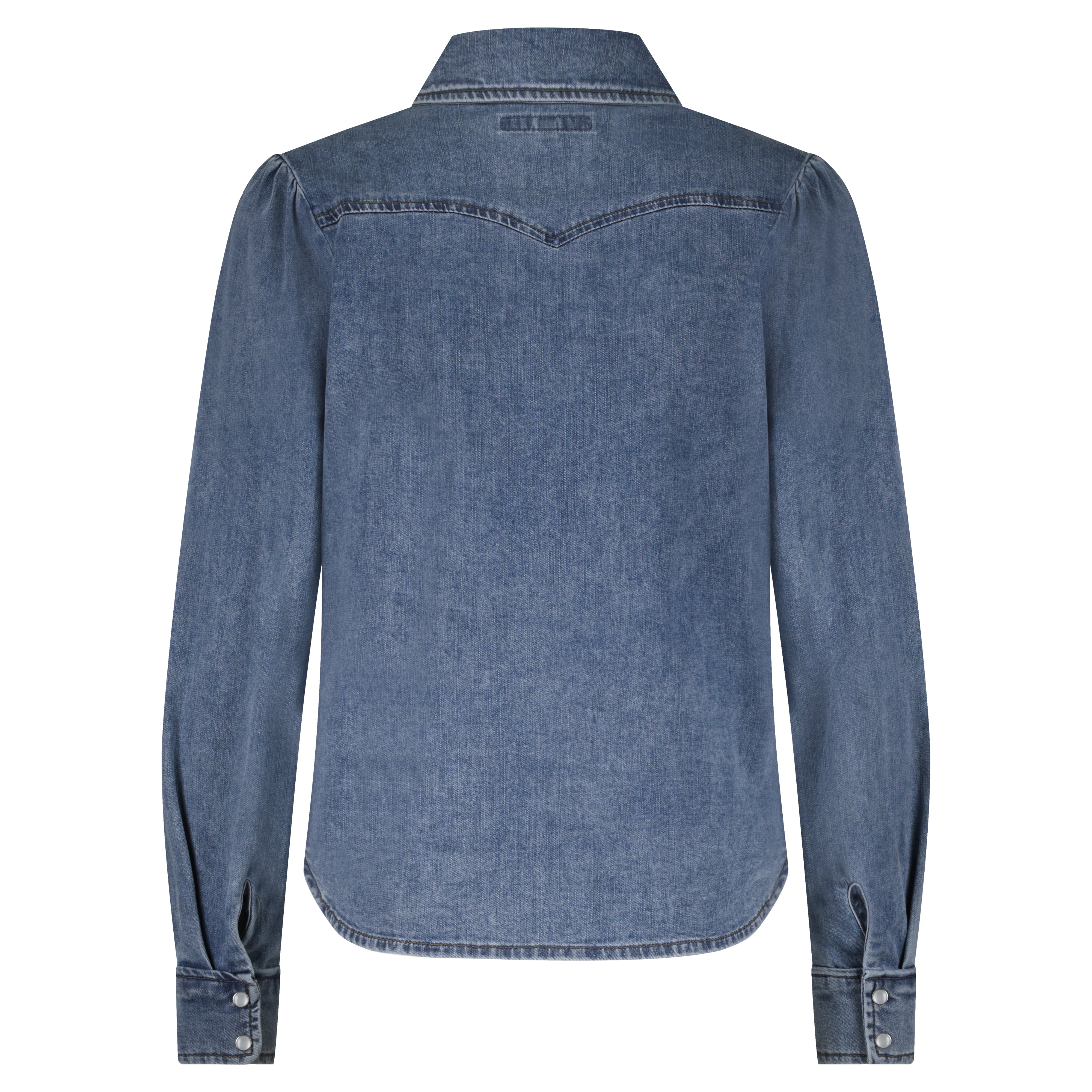 Victoria Denim Shirt - Mid Stone