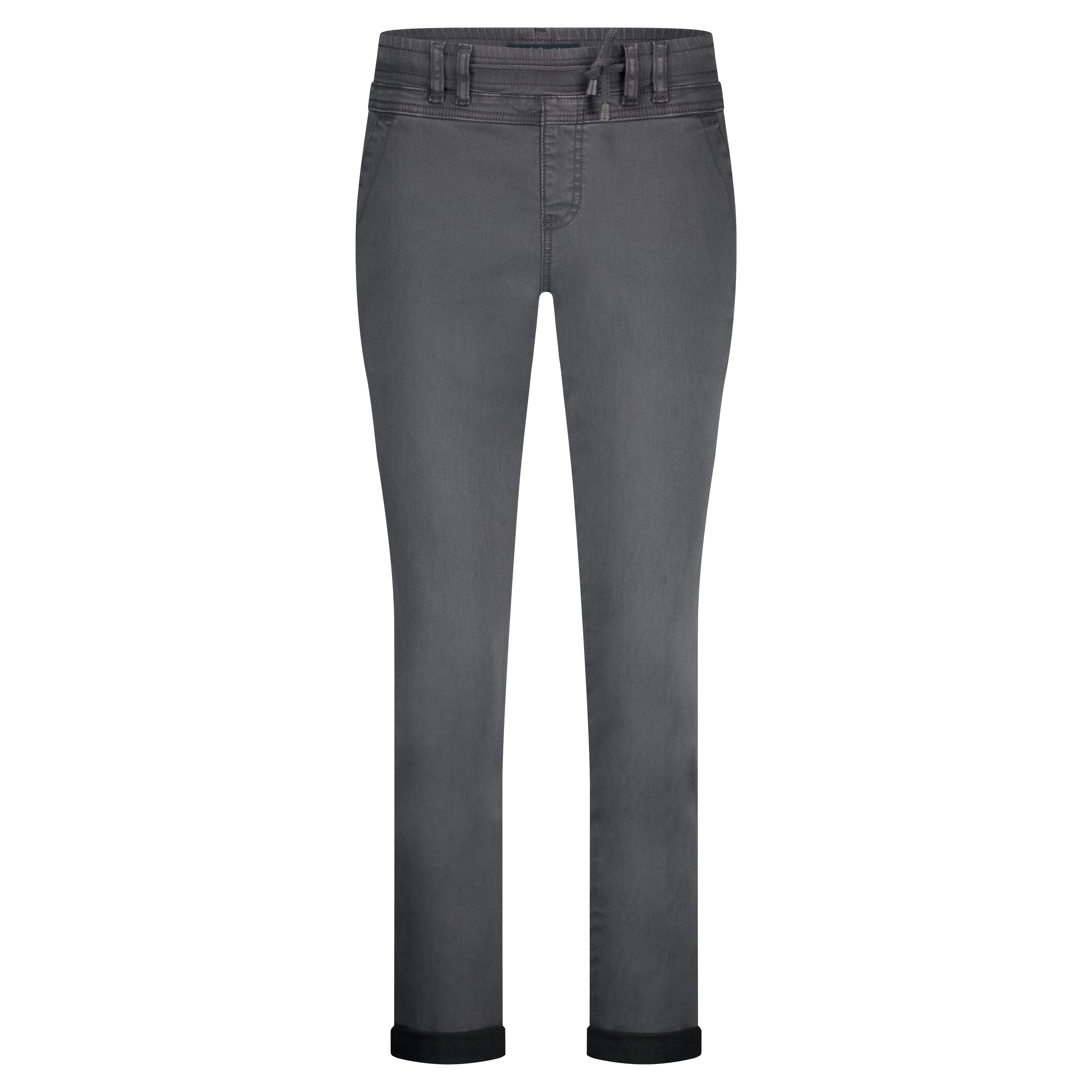 Tessy Slub Twill Trousers - Grey