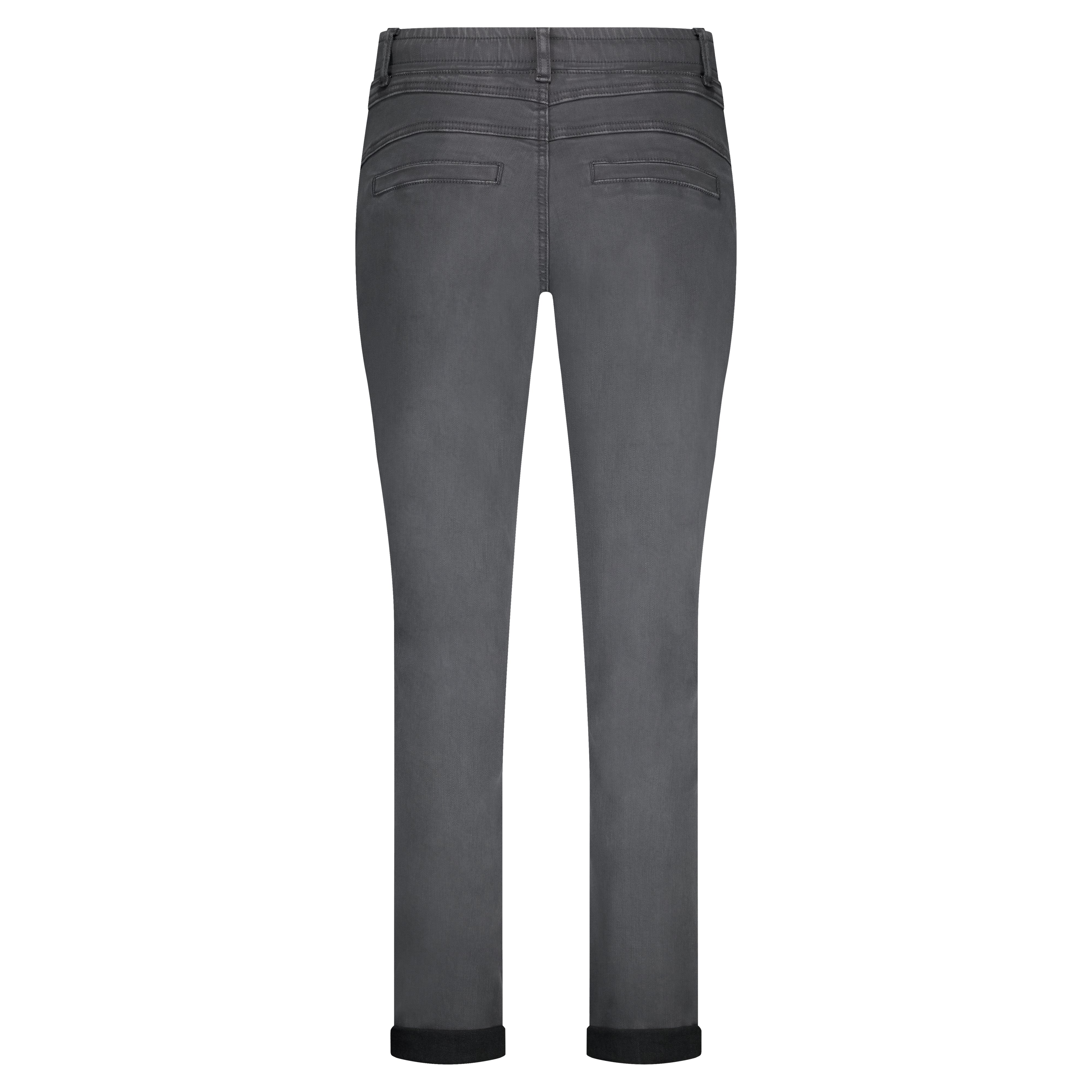 Tessy Slub Twill Trousers - Grey