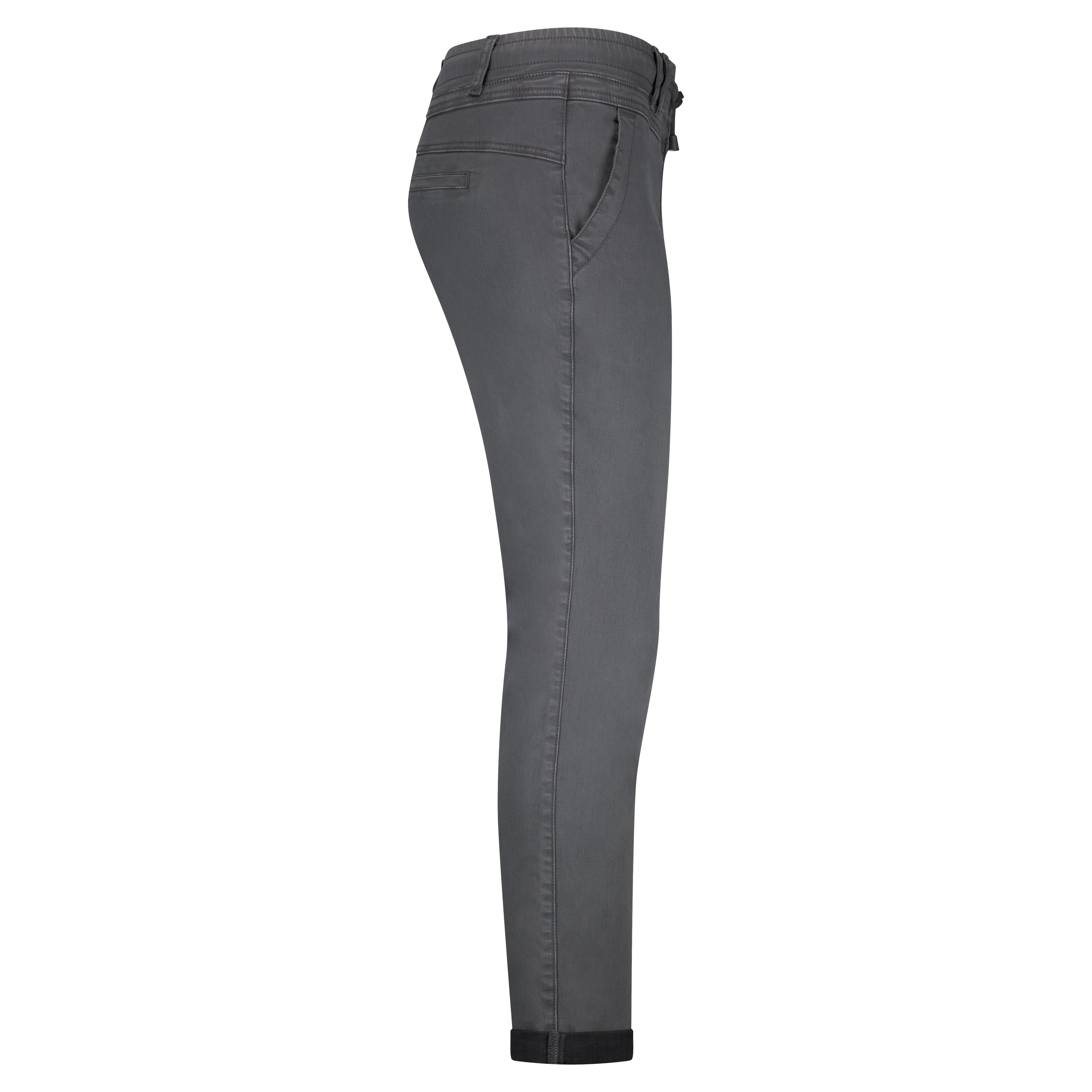 Tessy Slub Twill Trousers - Grey