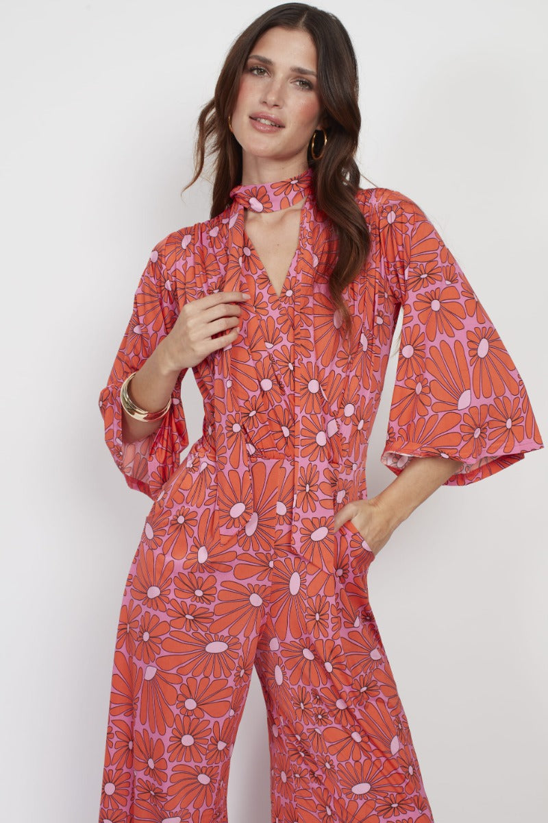 Laurie Jumpsuit - Daisy Pink