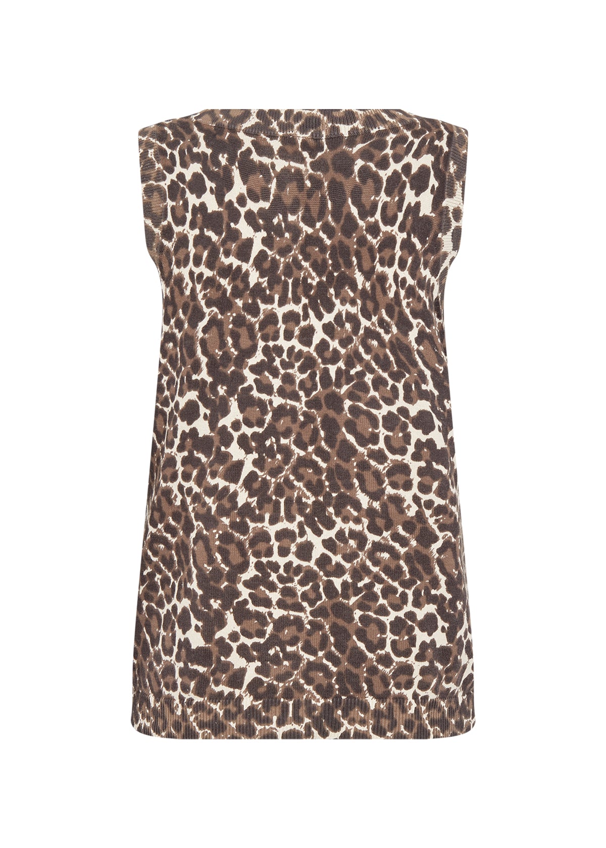 Sati Animal Print Knit Top | Chocolate Mix