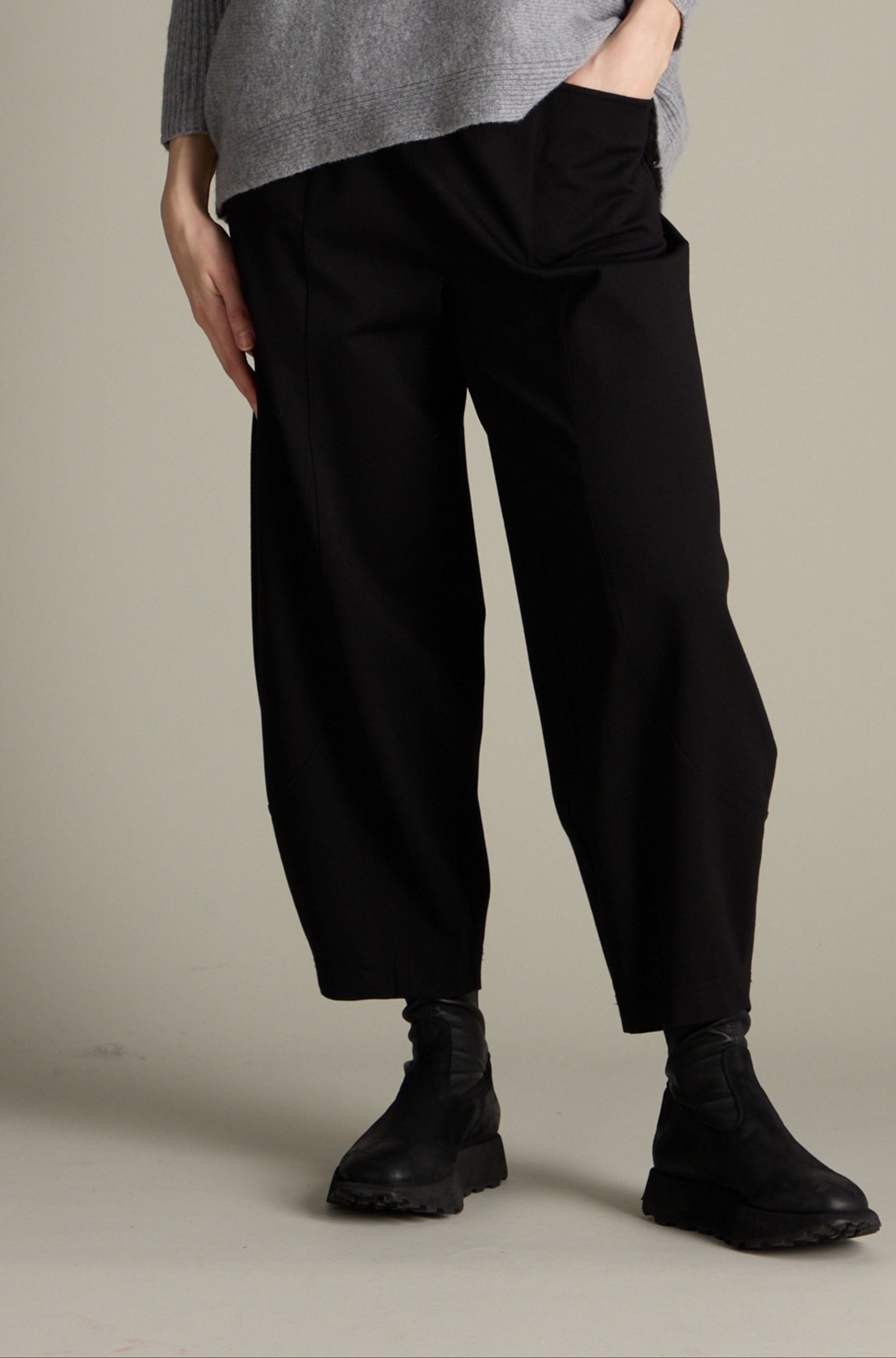 Ponte Bubble Trouser - Black