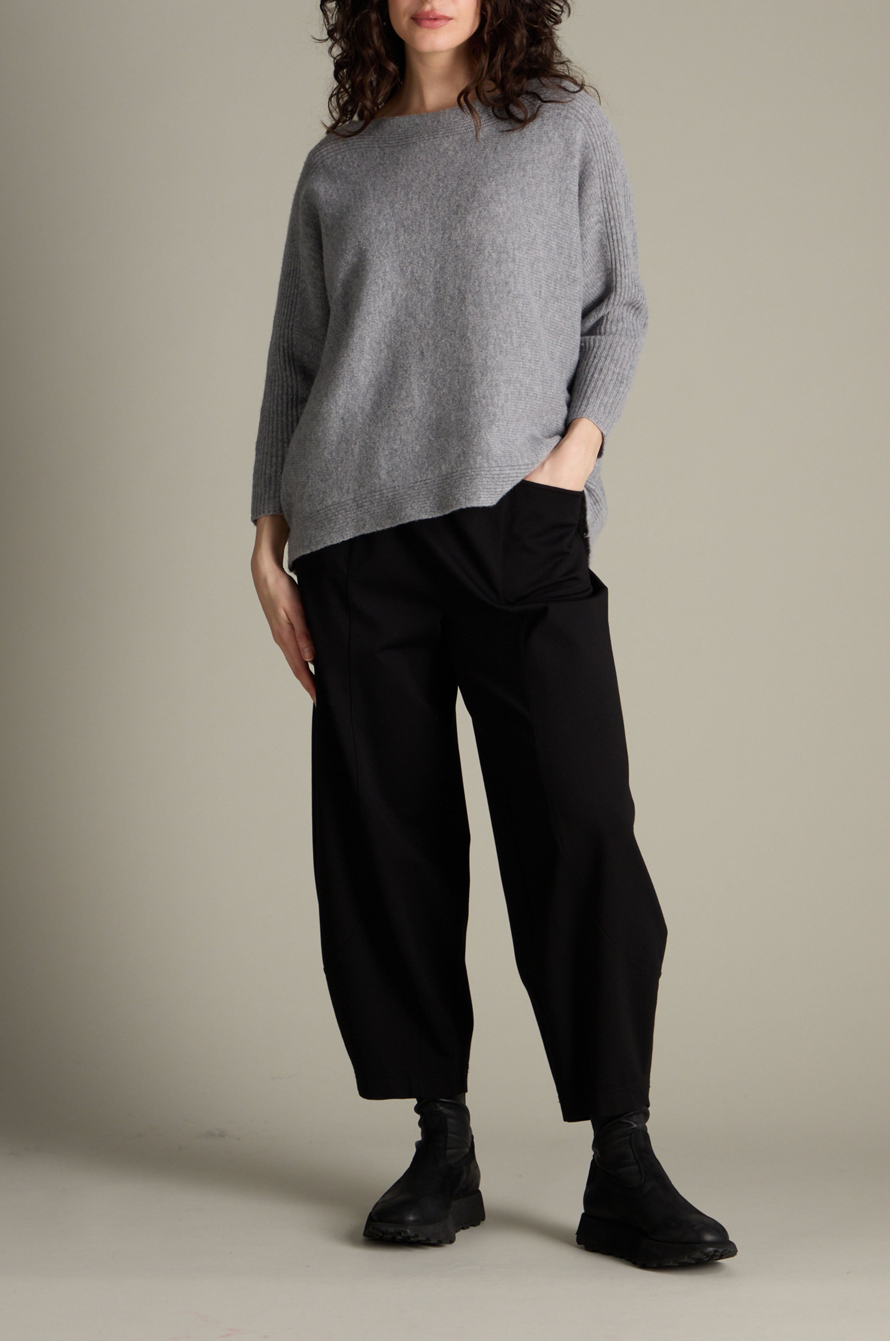 Ponte Bubble Trouser - Black