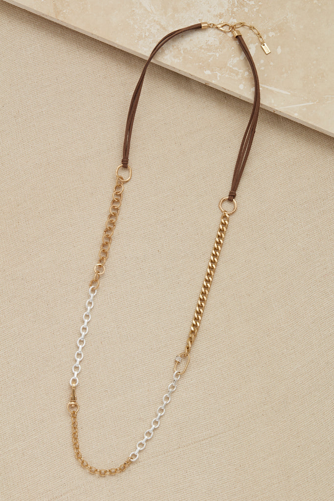 Long Chain Necklace in Gold/Silver