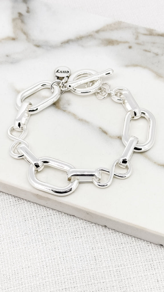 Chunky Chain Bracelet in Silver