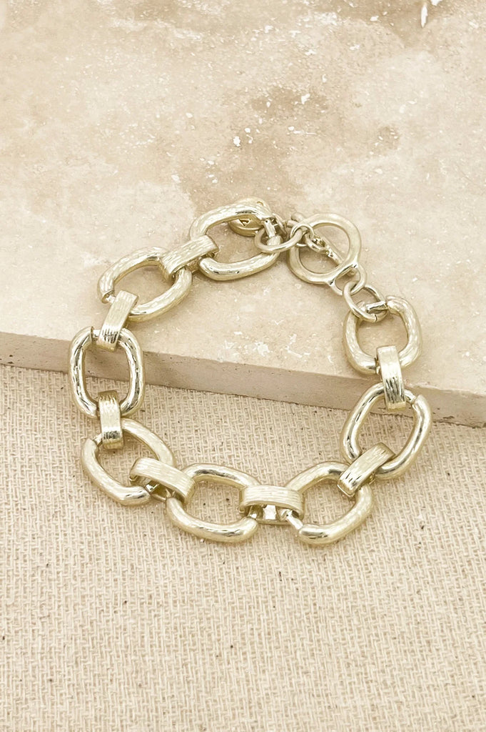 Chunky Chain Bracelet in Gold