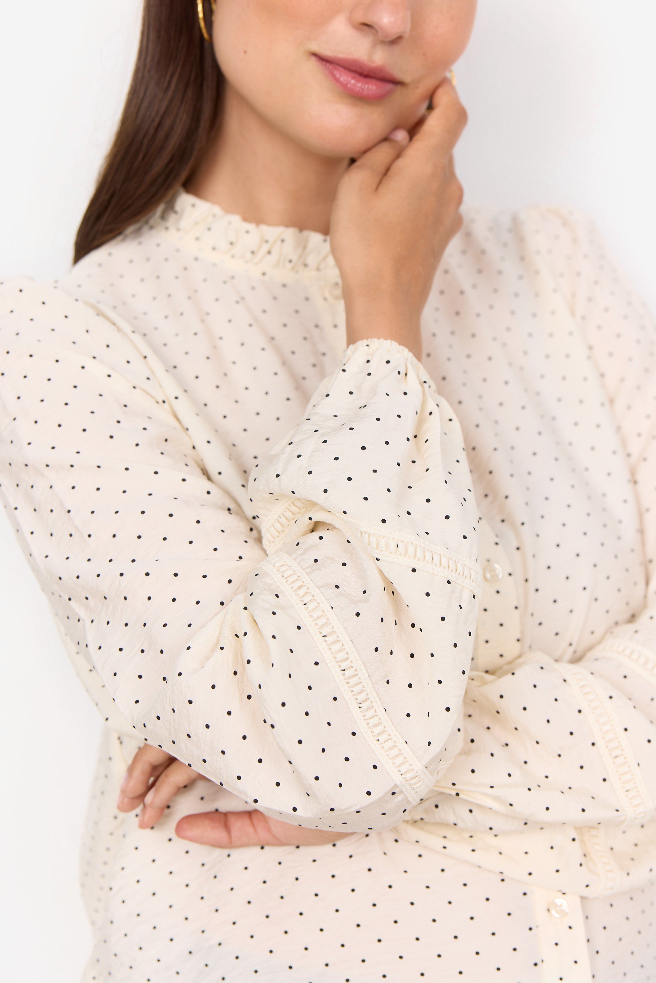 Orit Blouse - Cream Spot