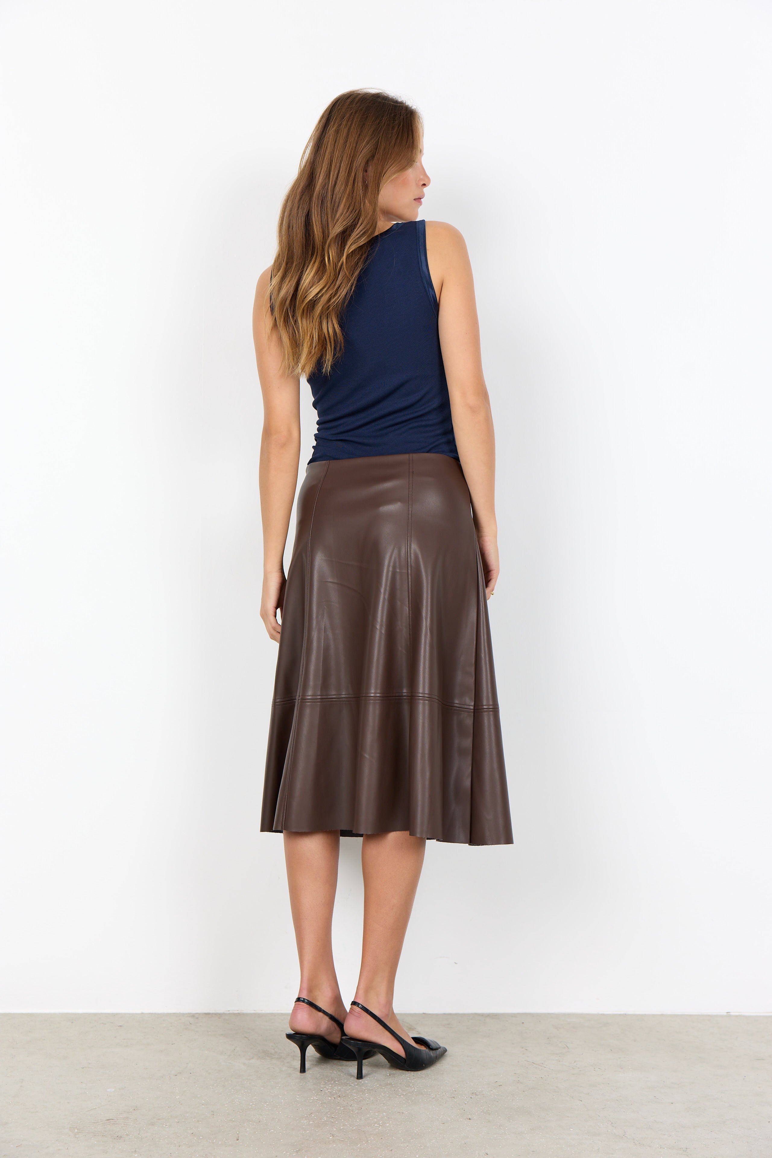 Ryan Vest Top - Navy Blue